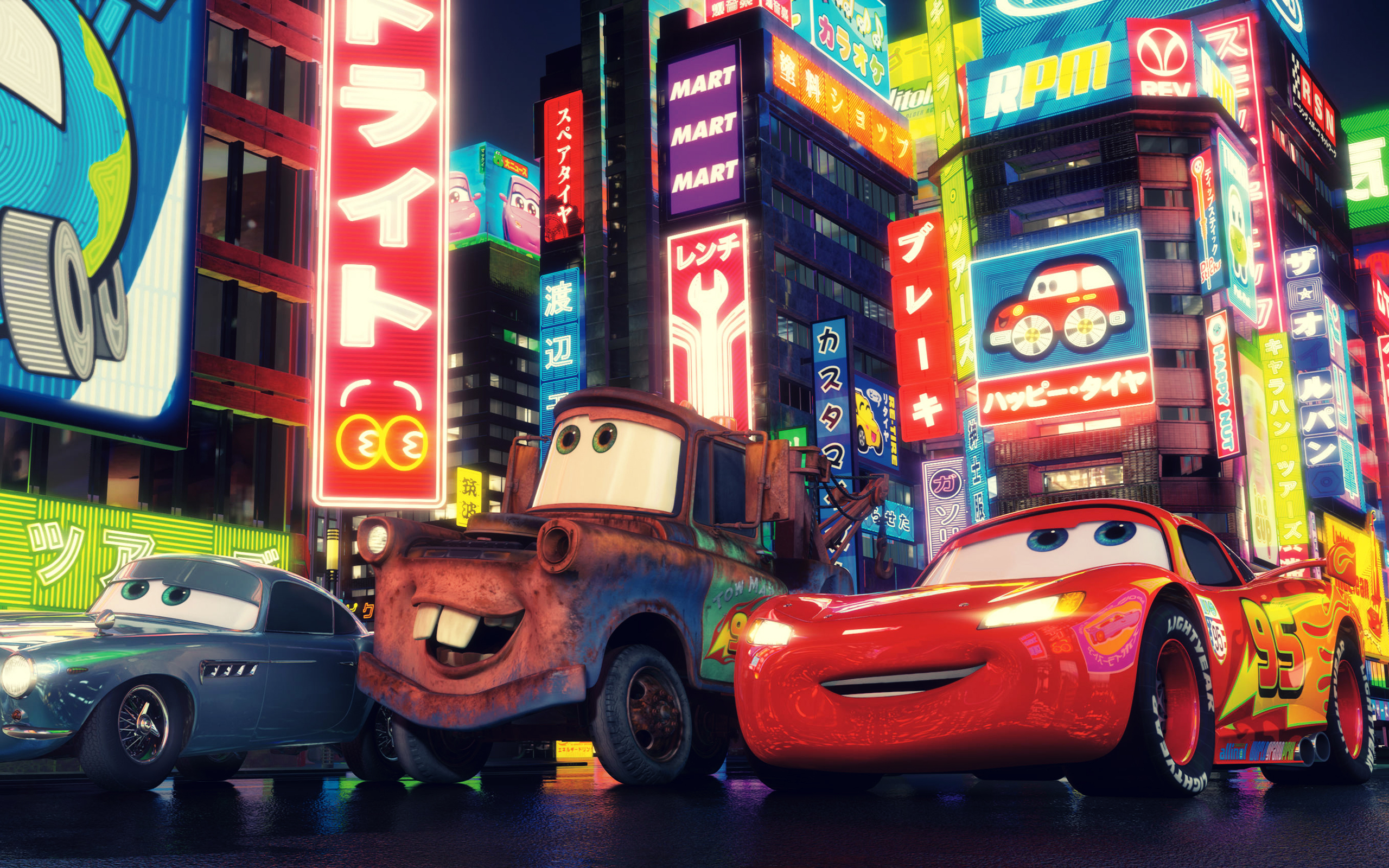 Скачать обои мультфильм, Pixar, Тачки 2, Cars 2, Walt Disney, раздел фильмы  в разрешении 2560x1600