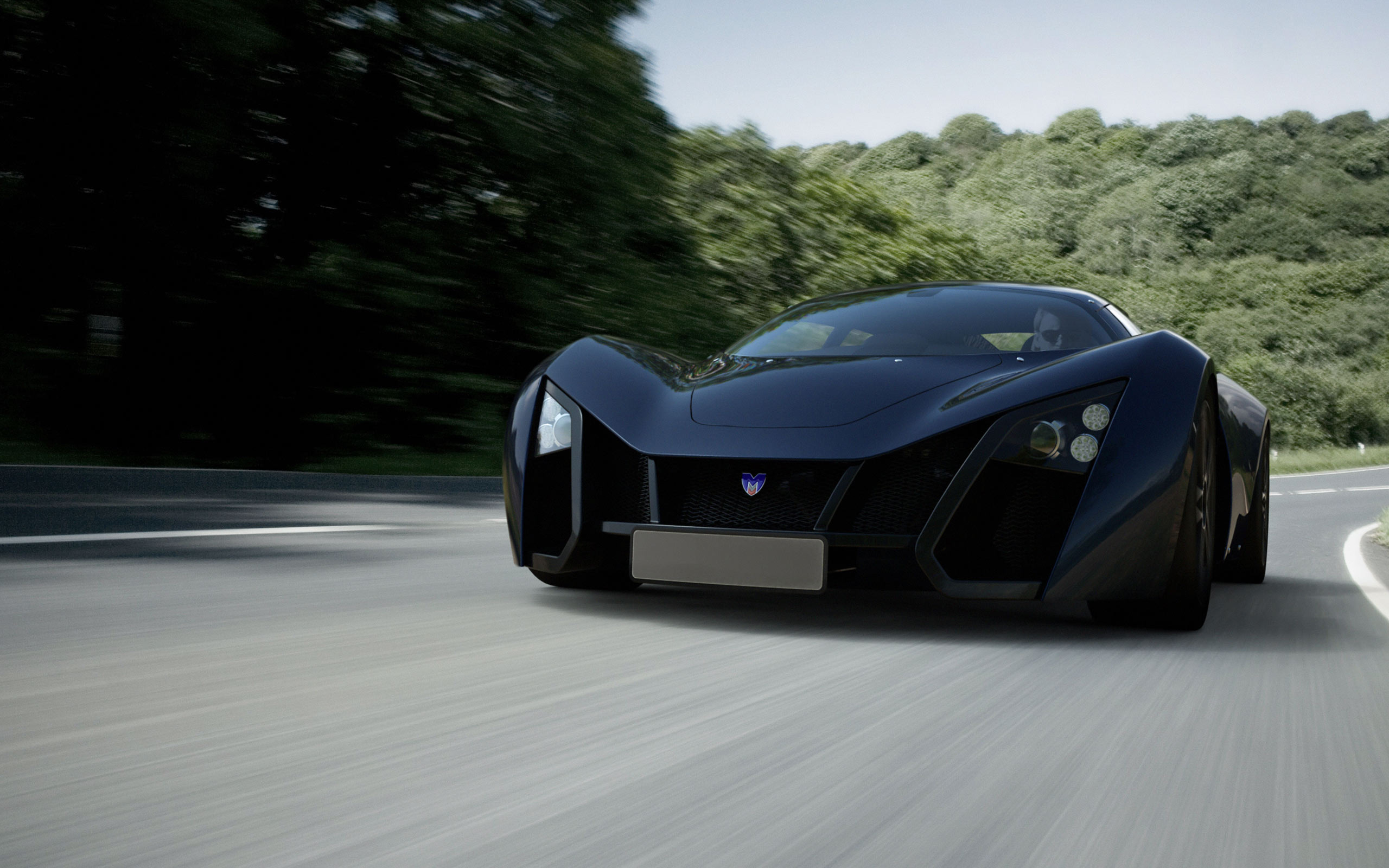 Обои дорога, машина, авто, скорость, marussia b2 sports coupe на телефон и  рабочий стол, раздел другие марки, разрешение 2560x1600 - скачать