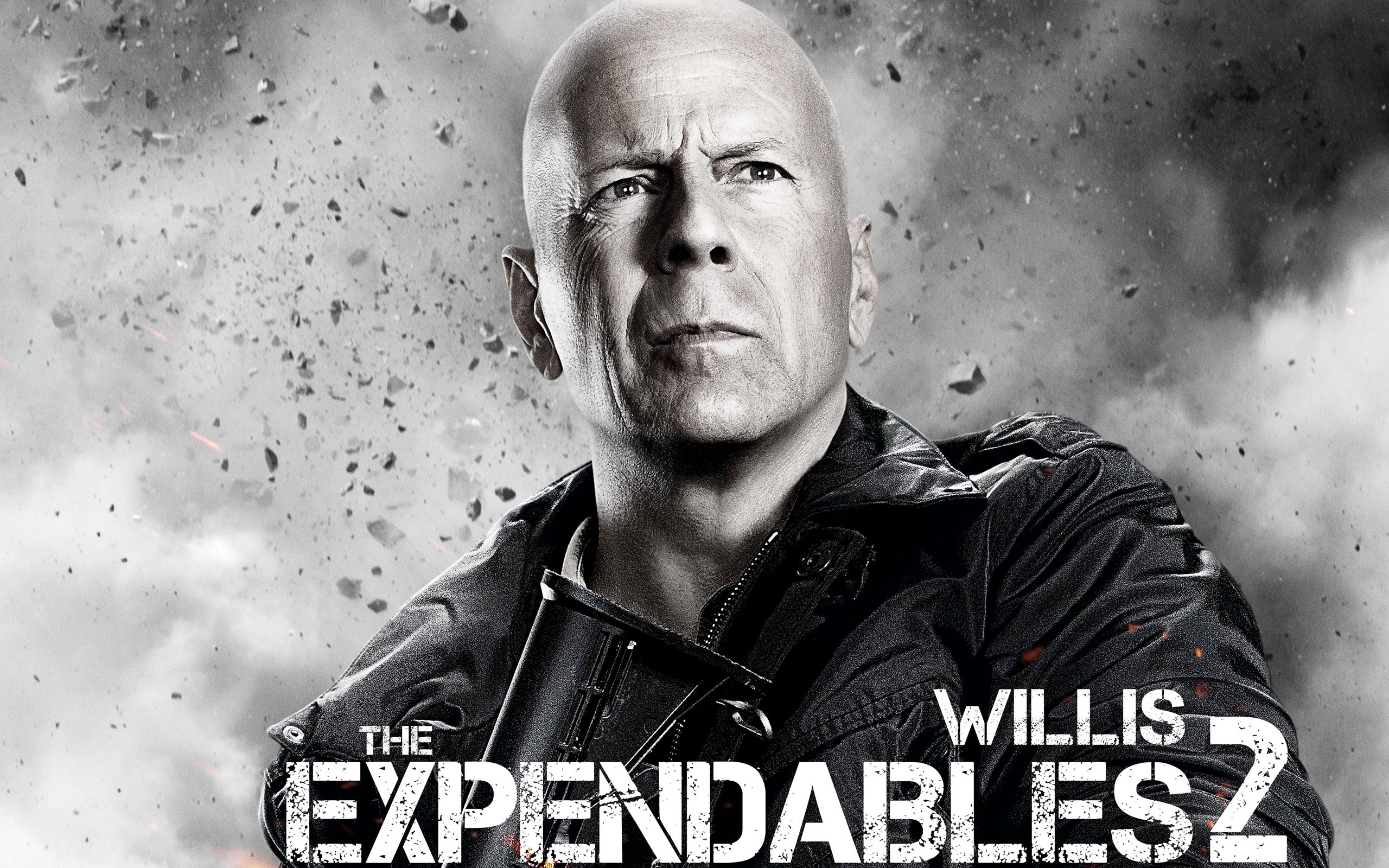 Обои Брюс, лысый, Bruce Willis, Неудержимые 2, Expendables 2 на телефон и  рабочий стол, раздел фильмы, разрешение 2560x1600 - скачать