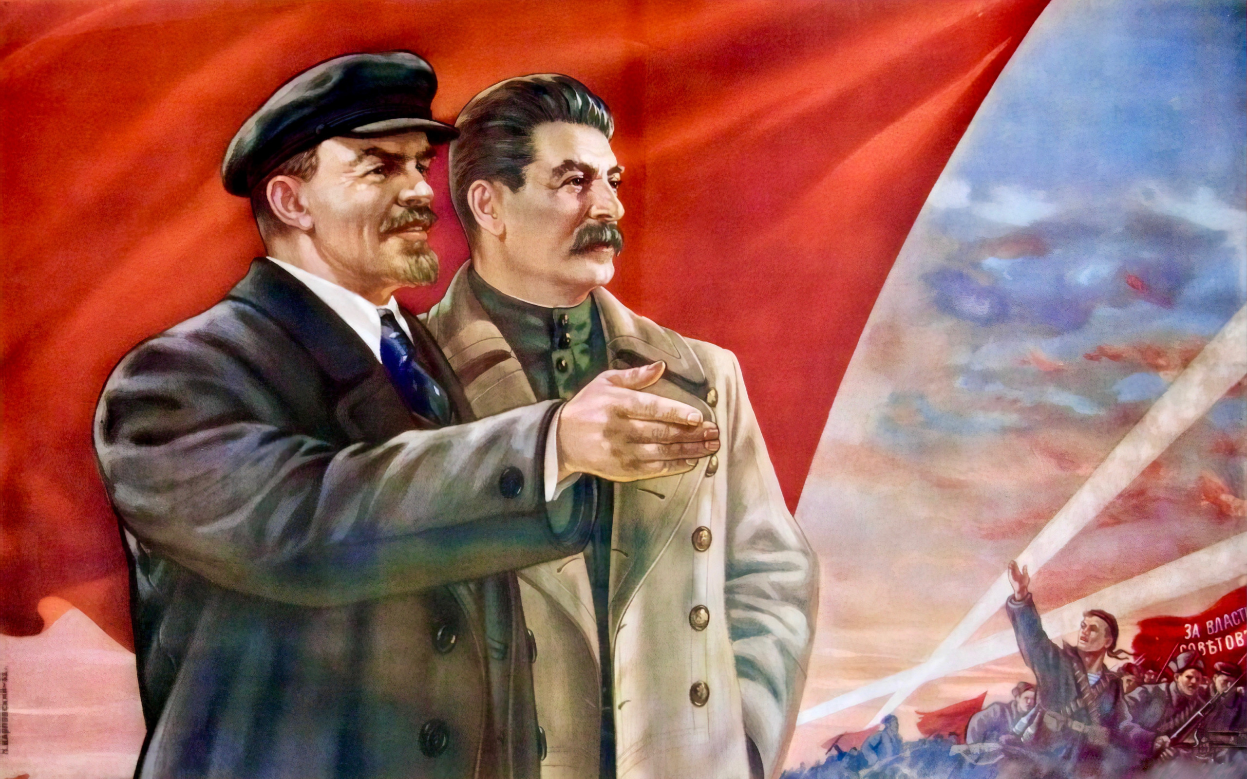 Союз большевиков. СССР Ленин и Сталин. Культ личности Ленина плакаты.