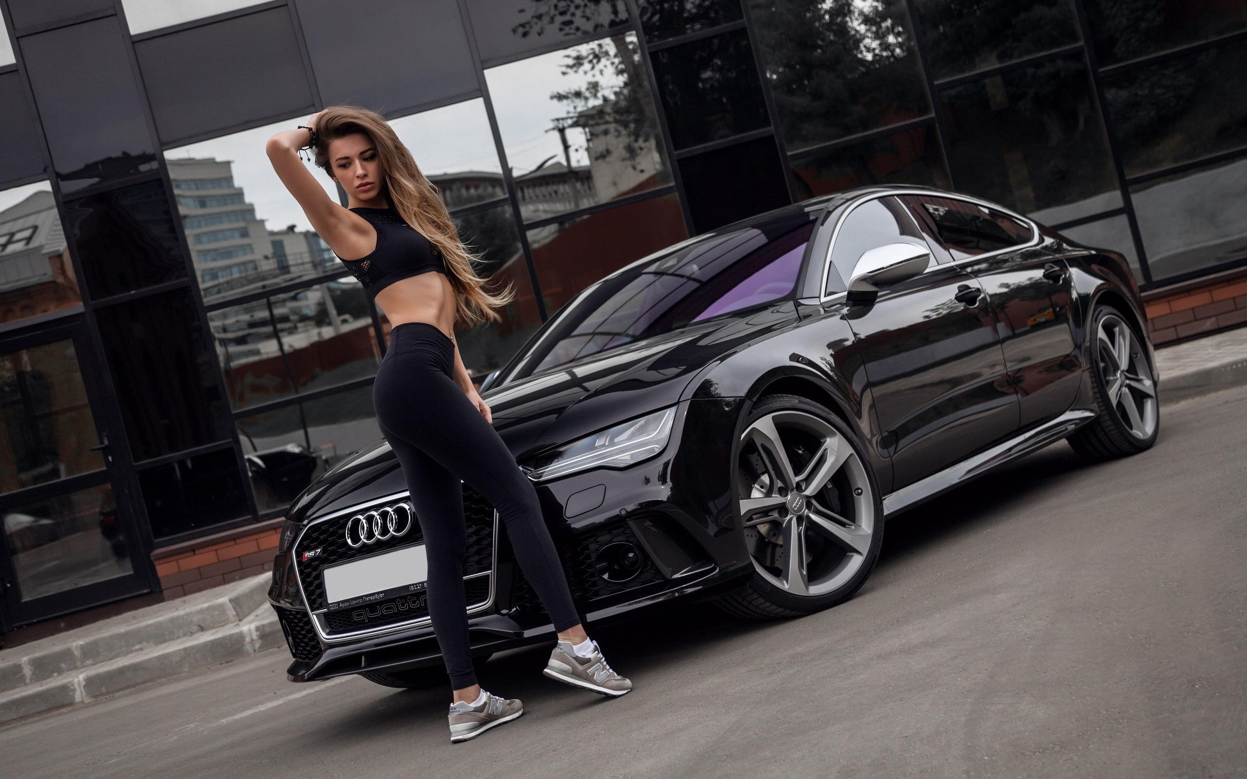 Полина Алексеева Audi rs7 Alex Bazilev