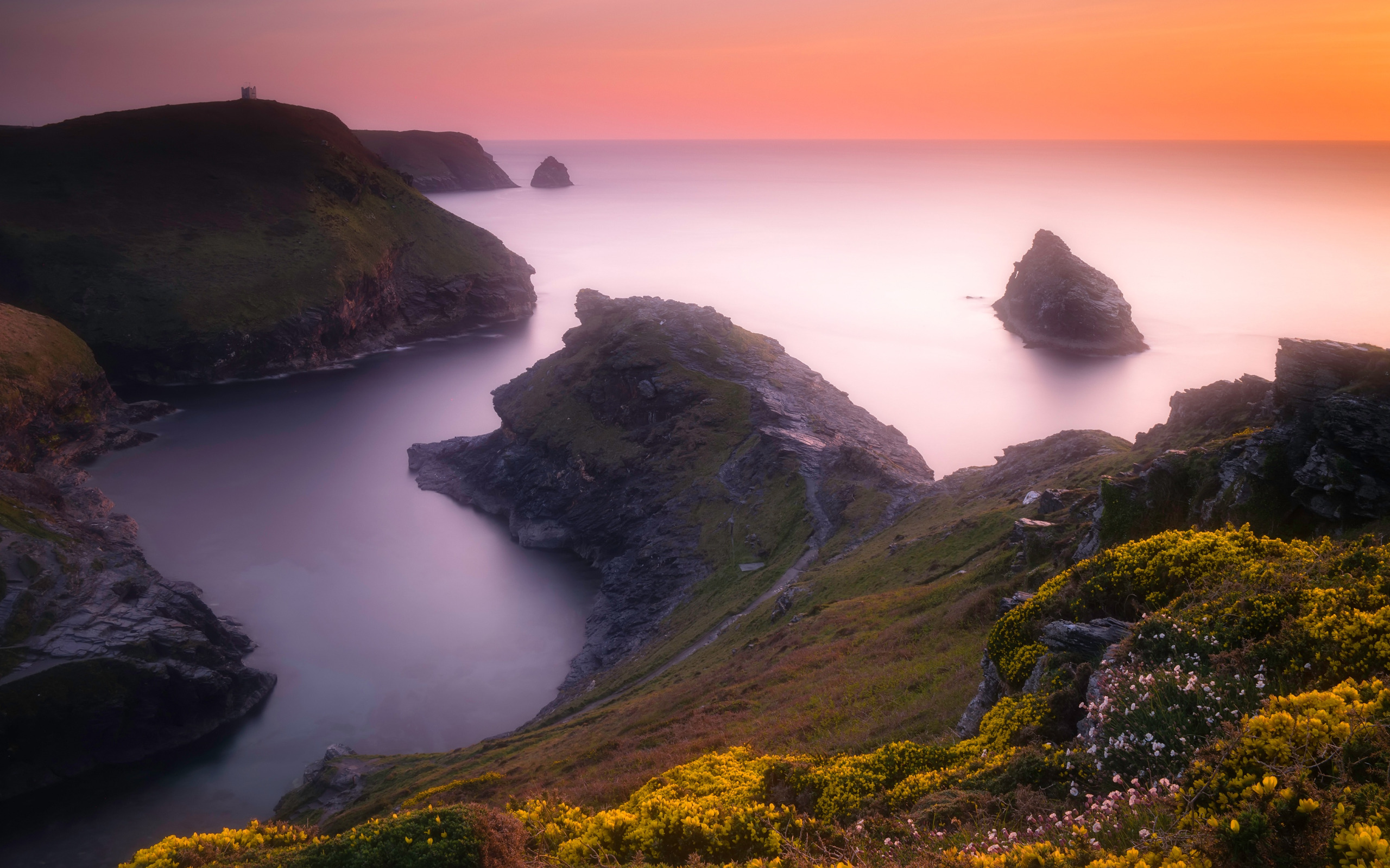 Кельтское море. Корнуолл горы. Seascapes photos.