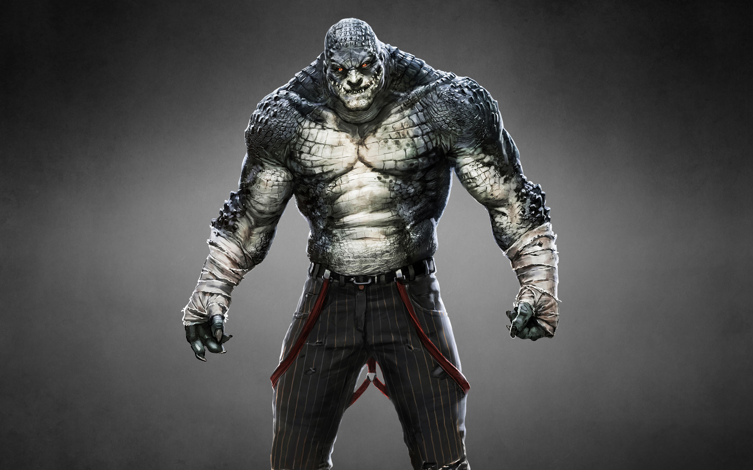 Обои монстр, Batman: Arkham Origins, Бэтмен: Летопись Аркхема, Killer Croc, Убийца  Крок на телефон и рабочий стол, раздел игры, разрешение 2560x1600 - скачать