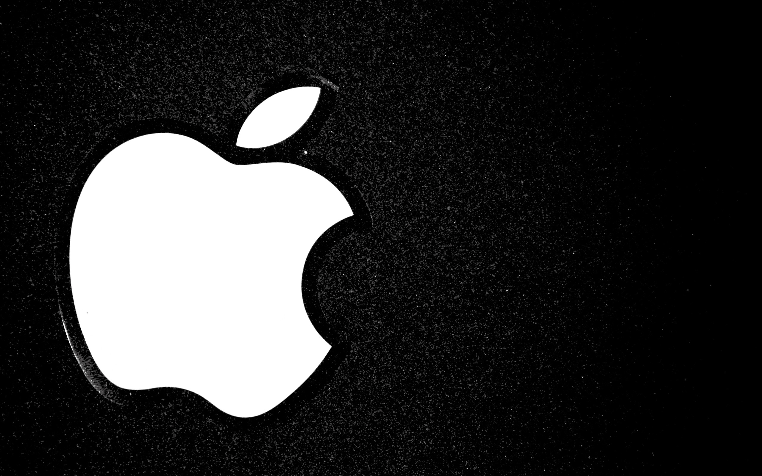 Обои apple, минимализм, логотип, logo, наклейка на телефон и рабочий стол,  раздел hi-tech, разрешение 2560x1600 - скачать