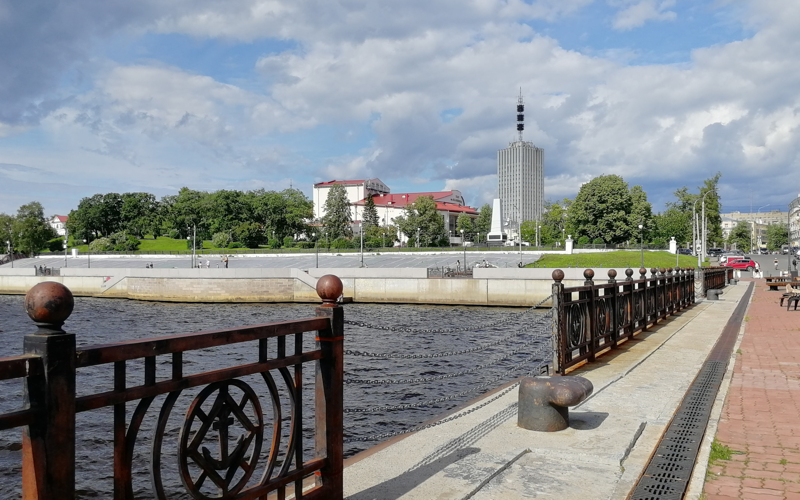 Набережная архангельск рисунок