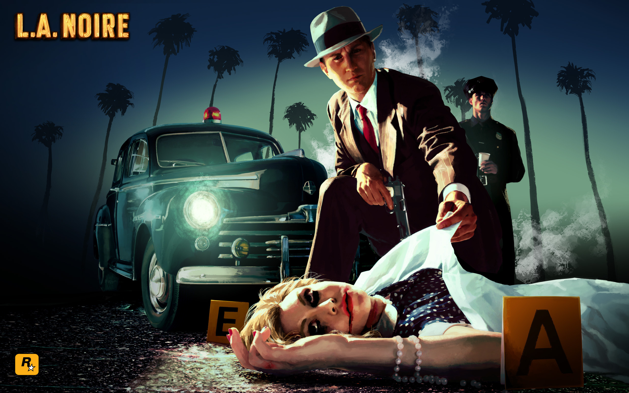 Обои убийство, L.A. Noire, место преступления на телефон и рабочий стол,  раздел игры, разрешение 2560x1600 - скачать