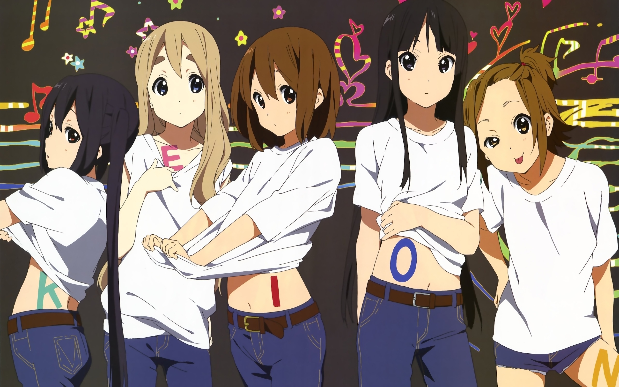 Скачать обои группа, k-on!, keion, кейон, раздел аниме в разрешении  2560x1600