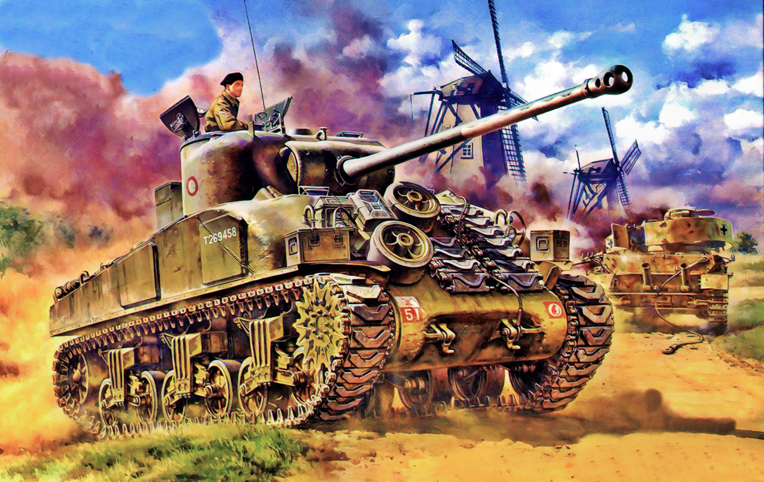 The tank. Ww2 танк Шерман. Шерман Фаерфлай ww2. Шерман Файрфлай арт. Шерман Файерфлай танк арт.