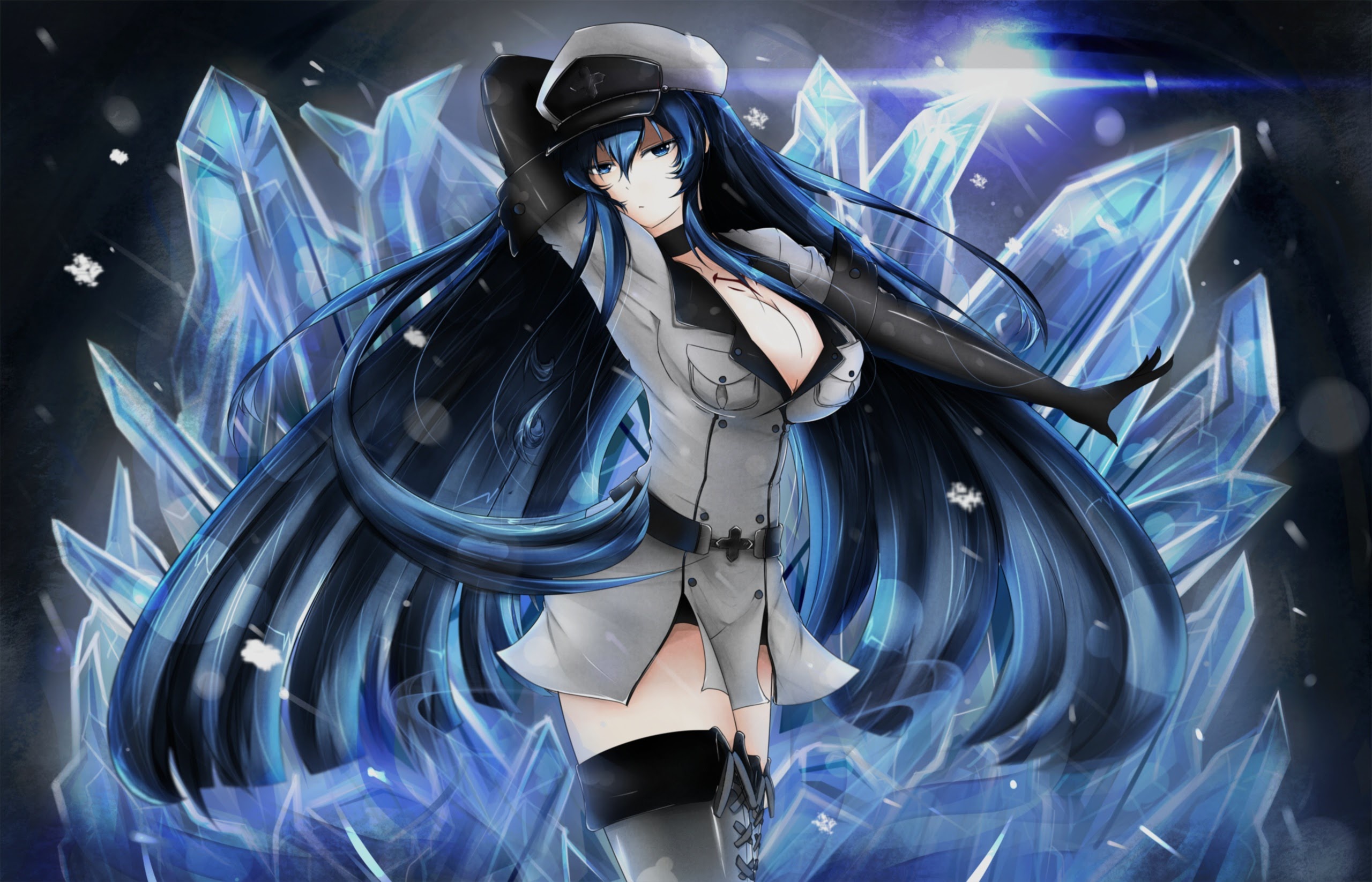 Обои Akame ga Kill!, Esdeath, Эсдес, General Esdeath, Генерал Эсдес, Убийца  Акамэ! на телефон и рабочий стол, раздел прочее, разрешение 2560x1646 -  скачать