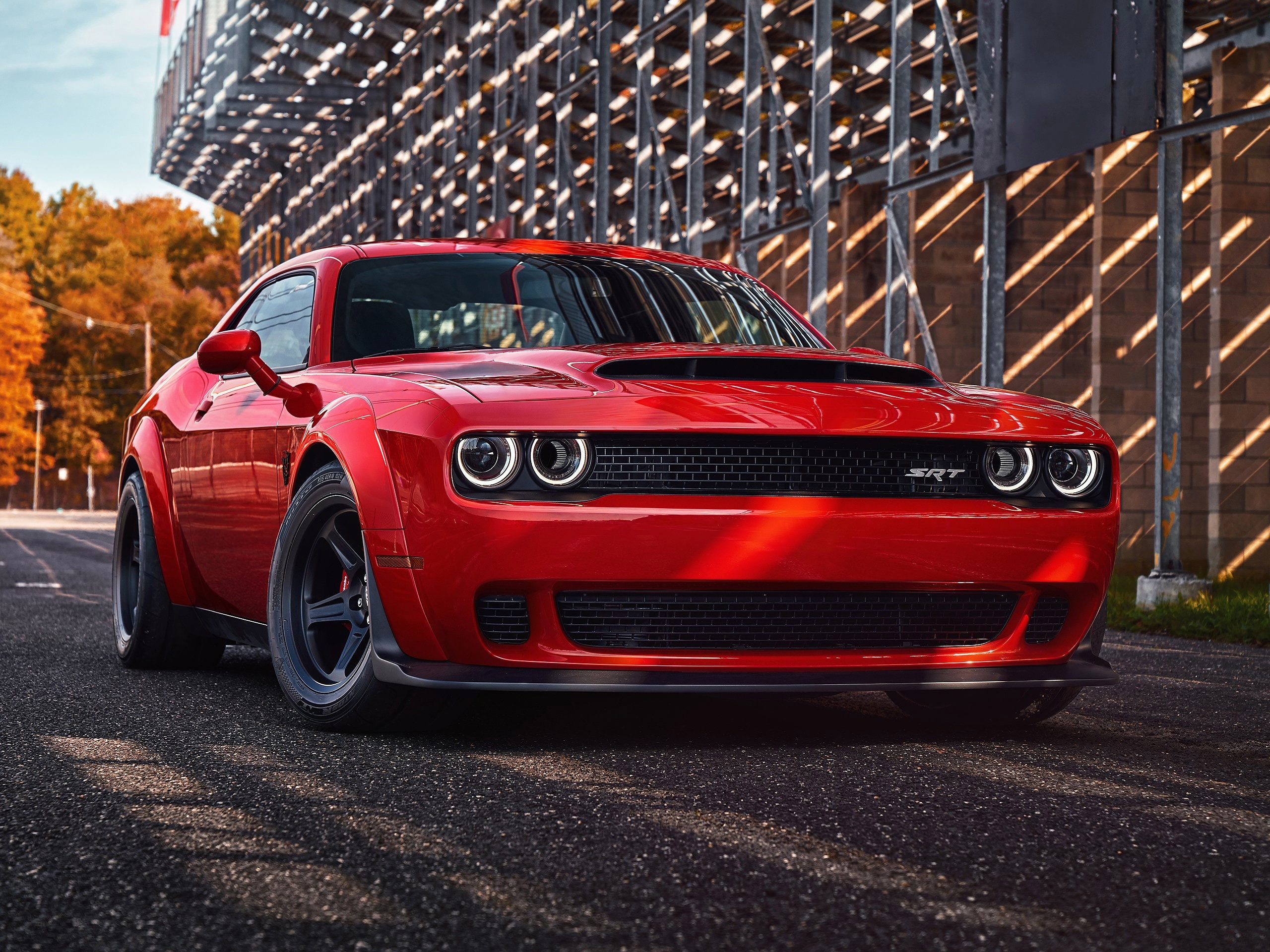 Обои car, Dodge, red, Dodge Challenger, Dodge Challenger SRT, Fiat Chrysler  Automobiles, Dodge Challenger SRT Demon на телефон и рабочий стол, раздел  dodge, разрешение 2560x1920 - скачать