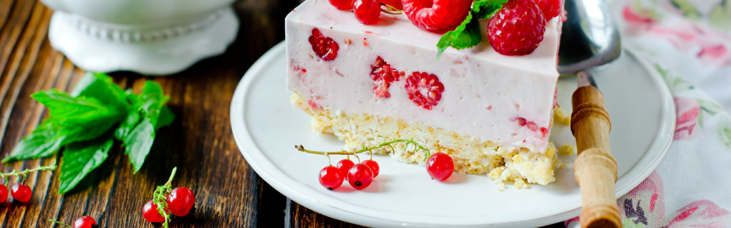 ягоды, малина, торт, крем, десерт, чизкейк