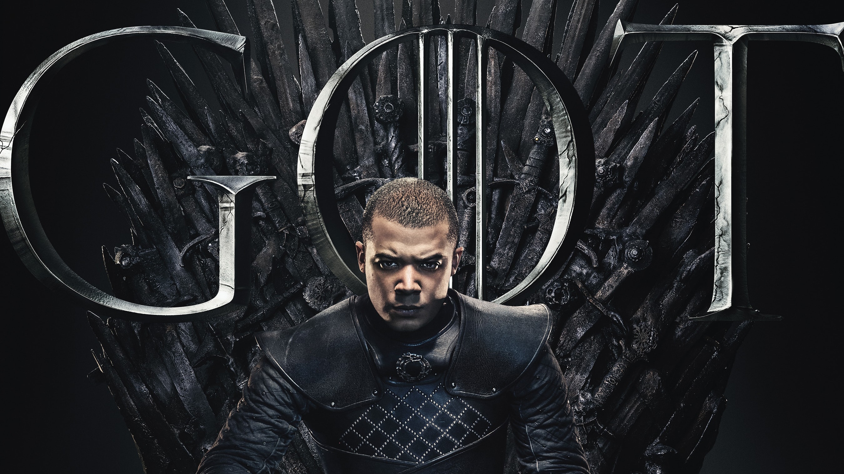 Обои трон, Игра Престолов, Game Of Thrones, Jacob Anderson, Джейкоб Андерсон,  Серый Червь, Grey Worm на телефон и рабочий стол, раздел фильмы, разрешение  2700x1519 - скачать