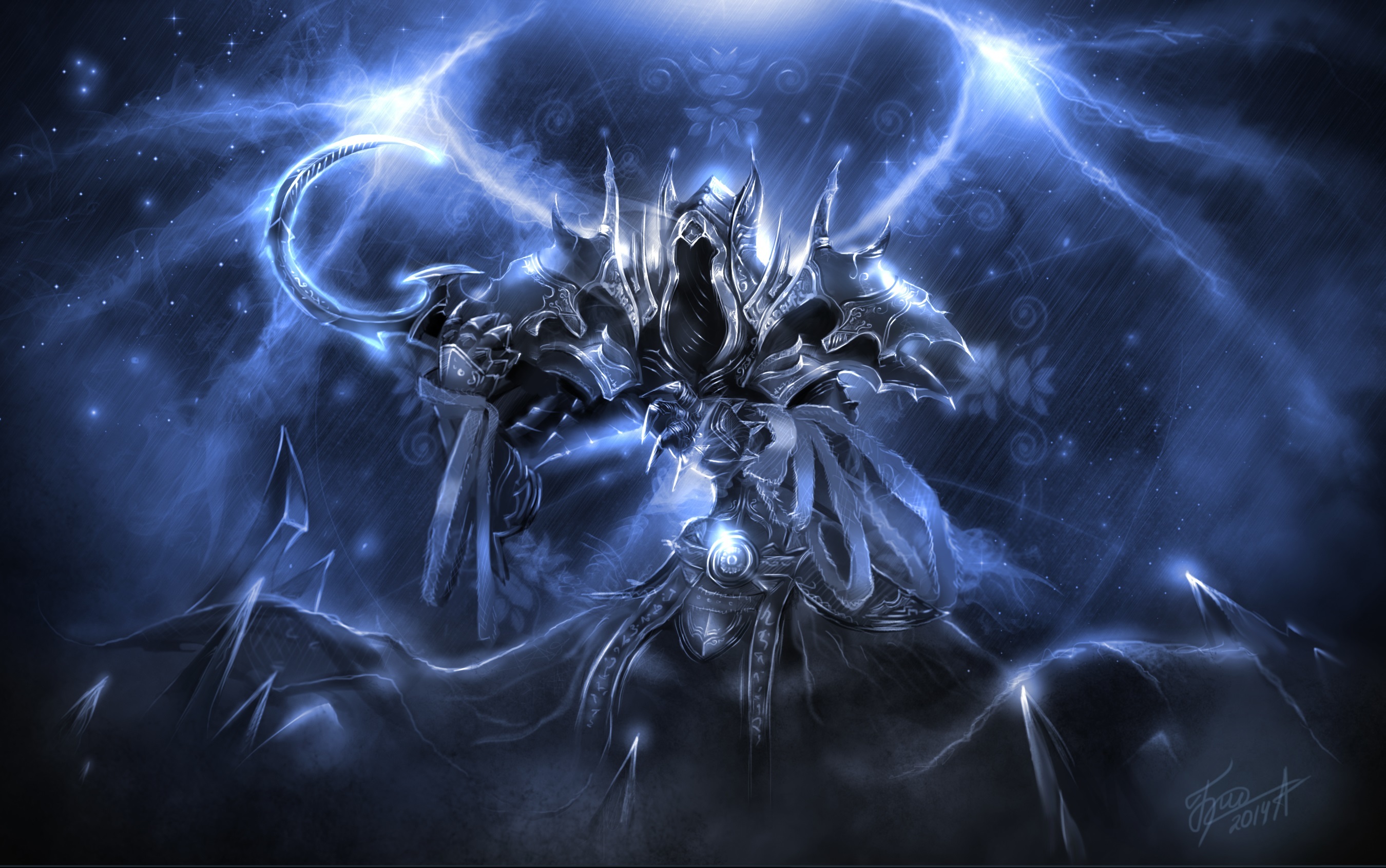 Скачать обои Diablo 3, art, angel of death, reaper of souls, maltael,  раздел игры в разрешении 2700x1692