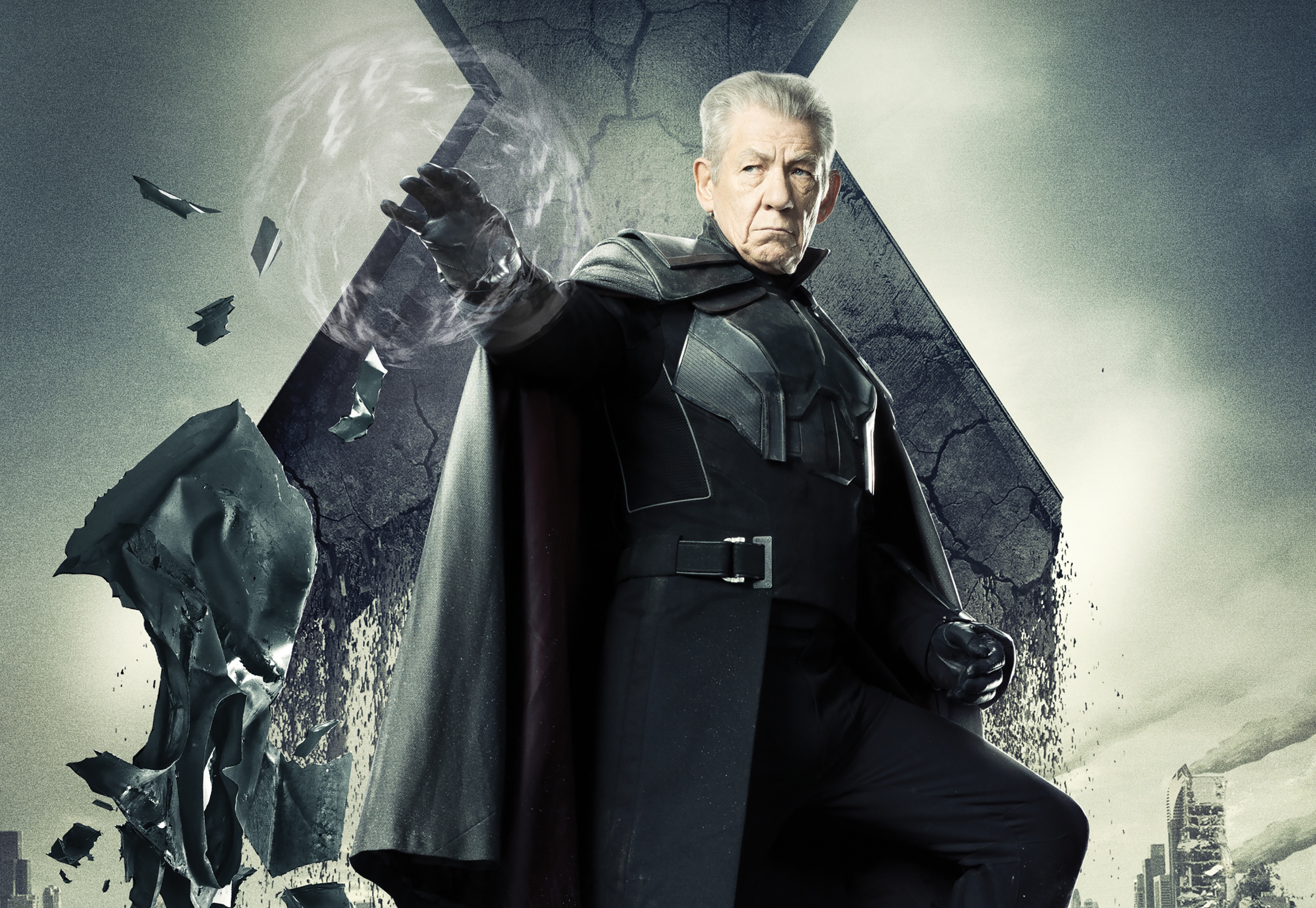 Обои Magneto, Люди Икс, older, Days of Future Past, Erik Lehnsherr, Иэн  МакКеллен Ian McKellen, Дни минувшего будущего X-Men на телефон и рабочий  стол, раздел фильмы, разрешение 2723x1878 - скачать