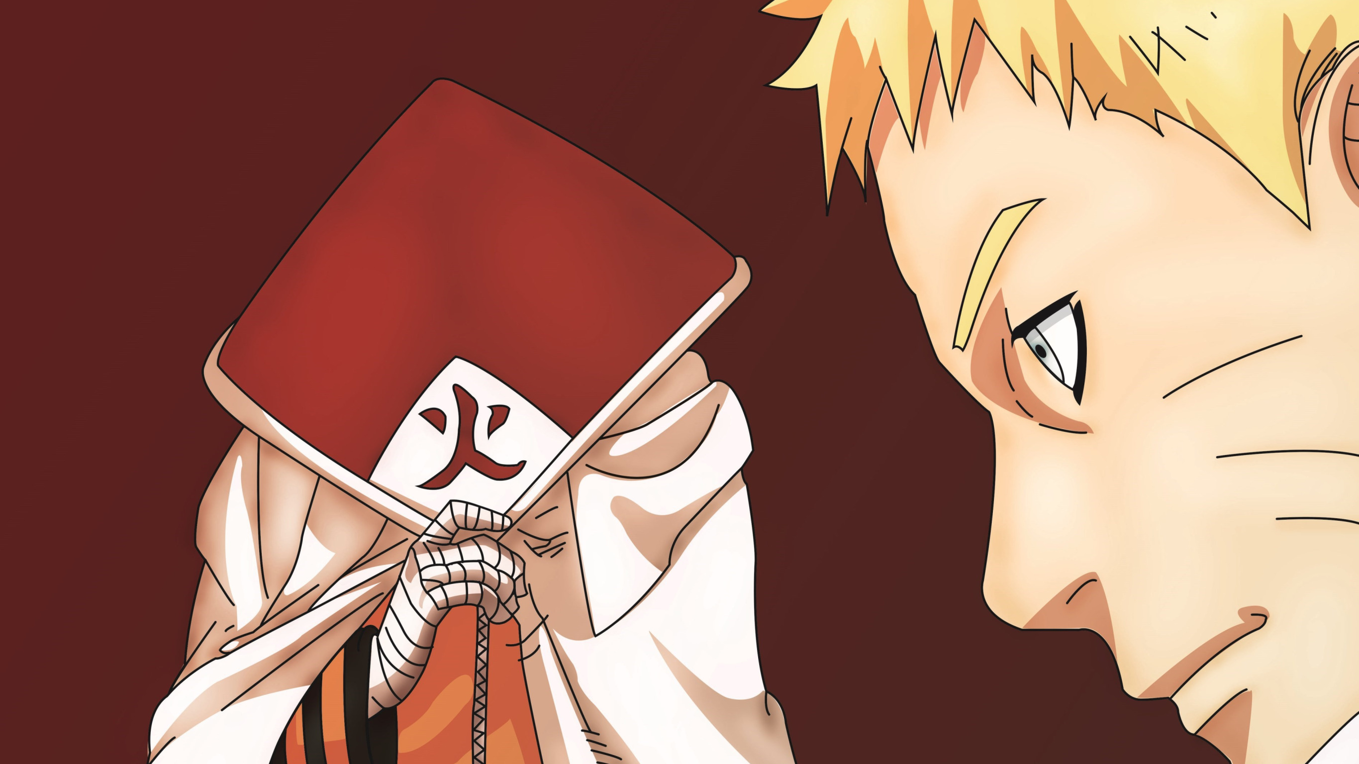 Скачать обои fire, <b>Naruto</b>, hat, anime, ninja, hero, shinobi, japanese, разд...