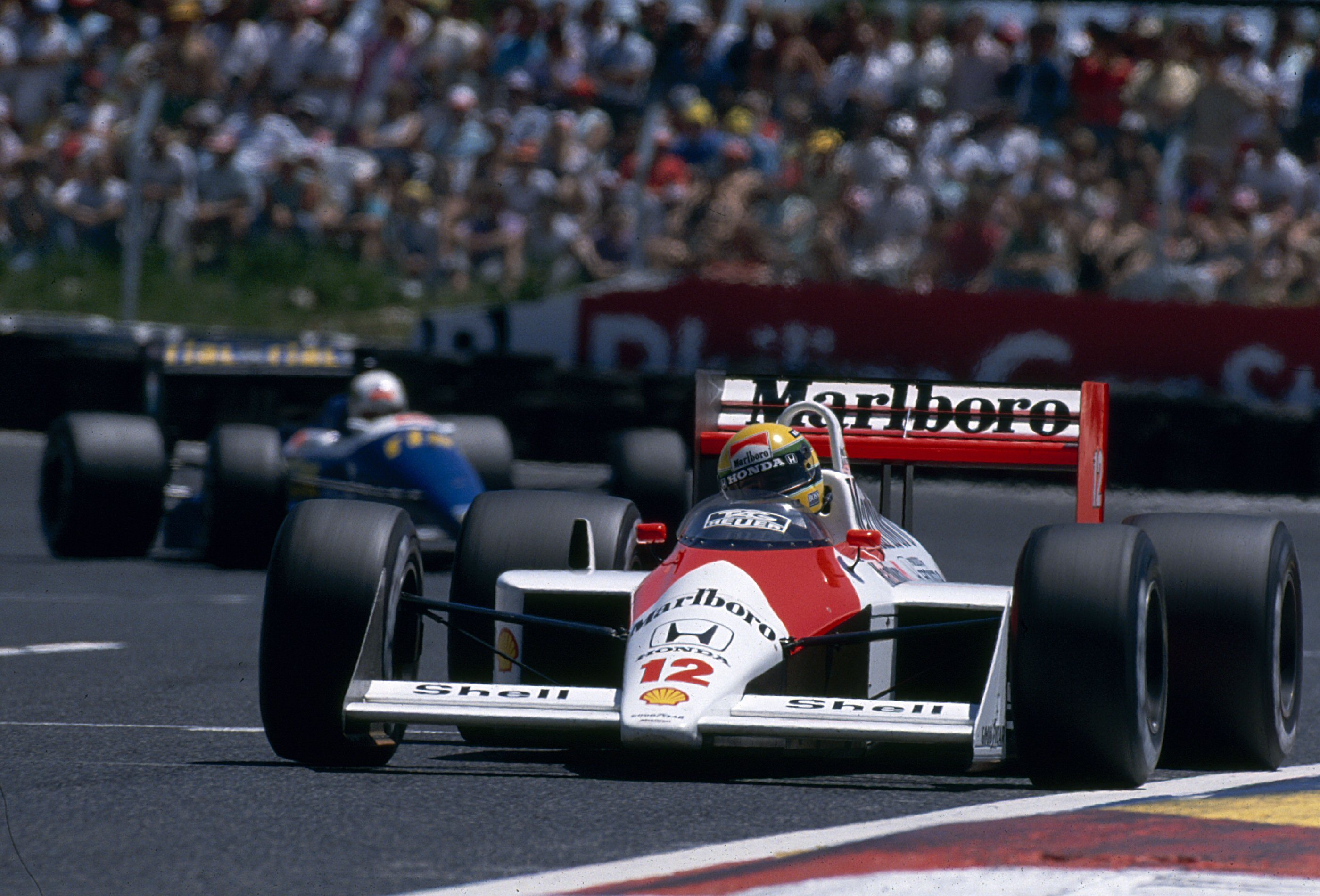 Обои Ayrton Senna, GP France, Season 1988, McLaren MP4/4 на телефон и  рабочий стол, раздел спорт, разрешение 2800x1902 - скачать