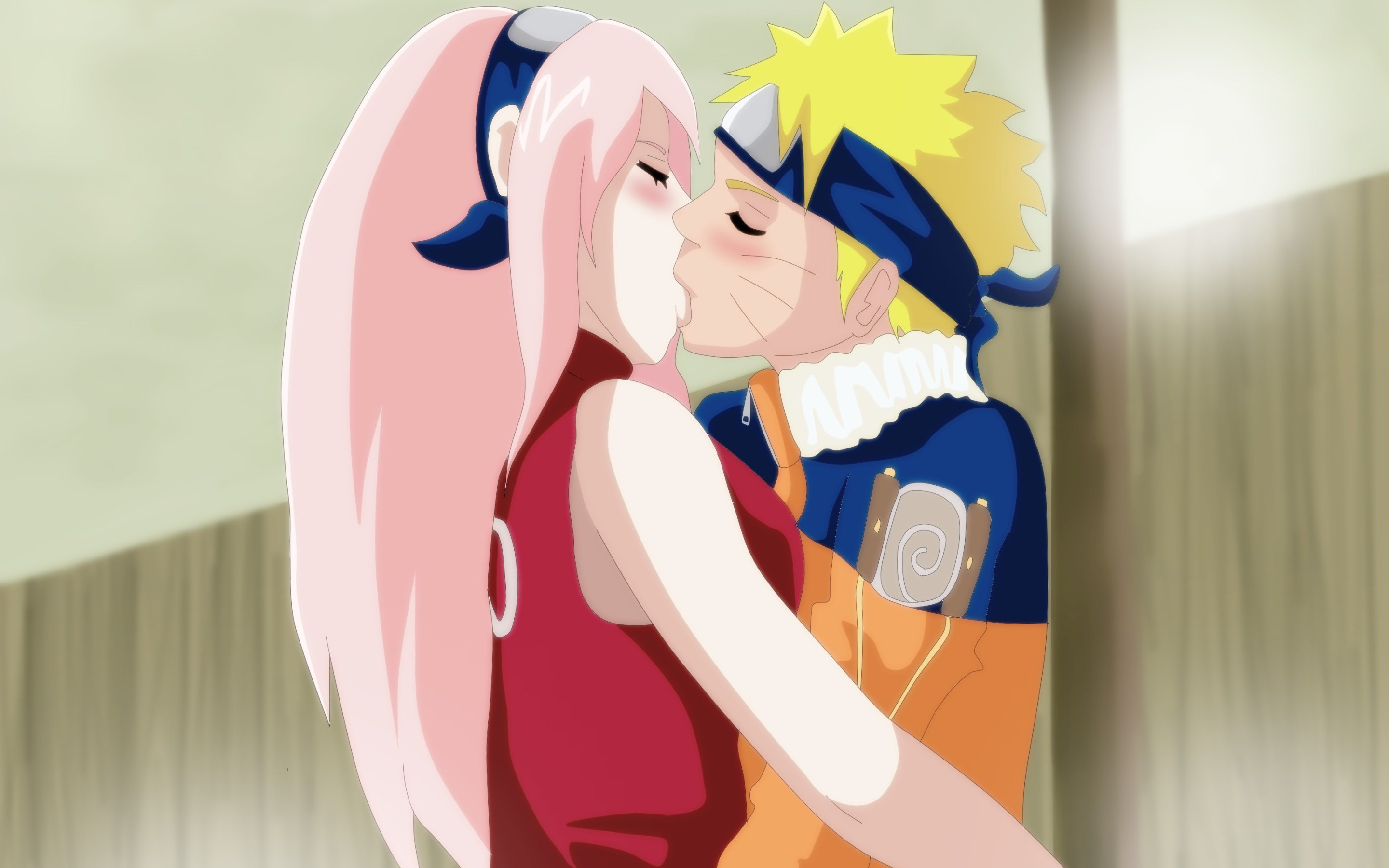 Скачать обои love, game, Sakura, anime, kiss, ninja, asian, manga, раздел  сэйнэн в разрешении 2880x1800