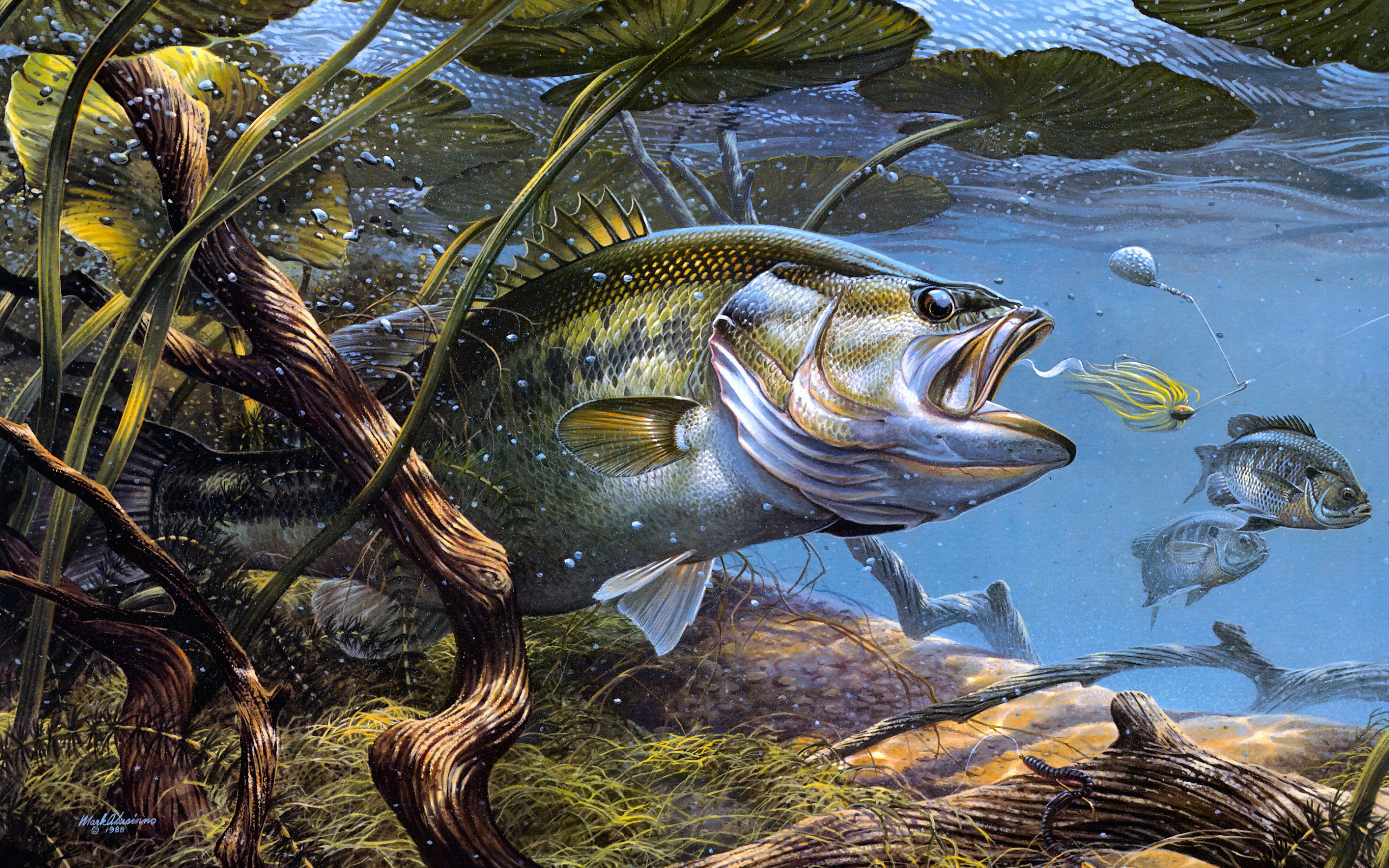 Рыбалка река вода. Картины марка Сузино.