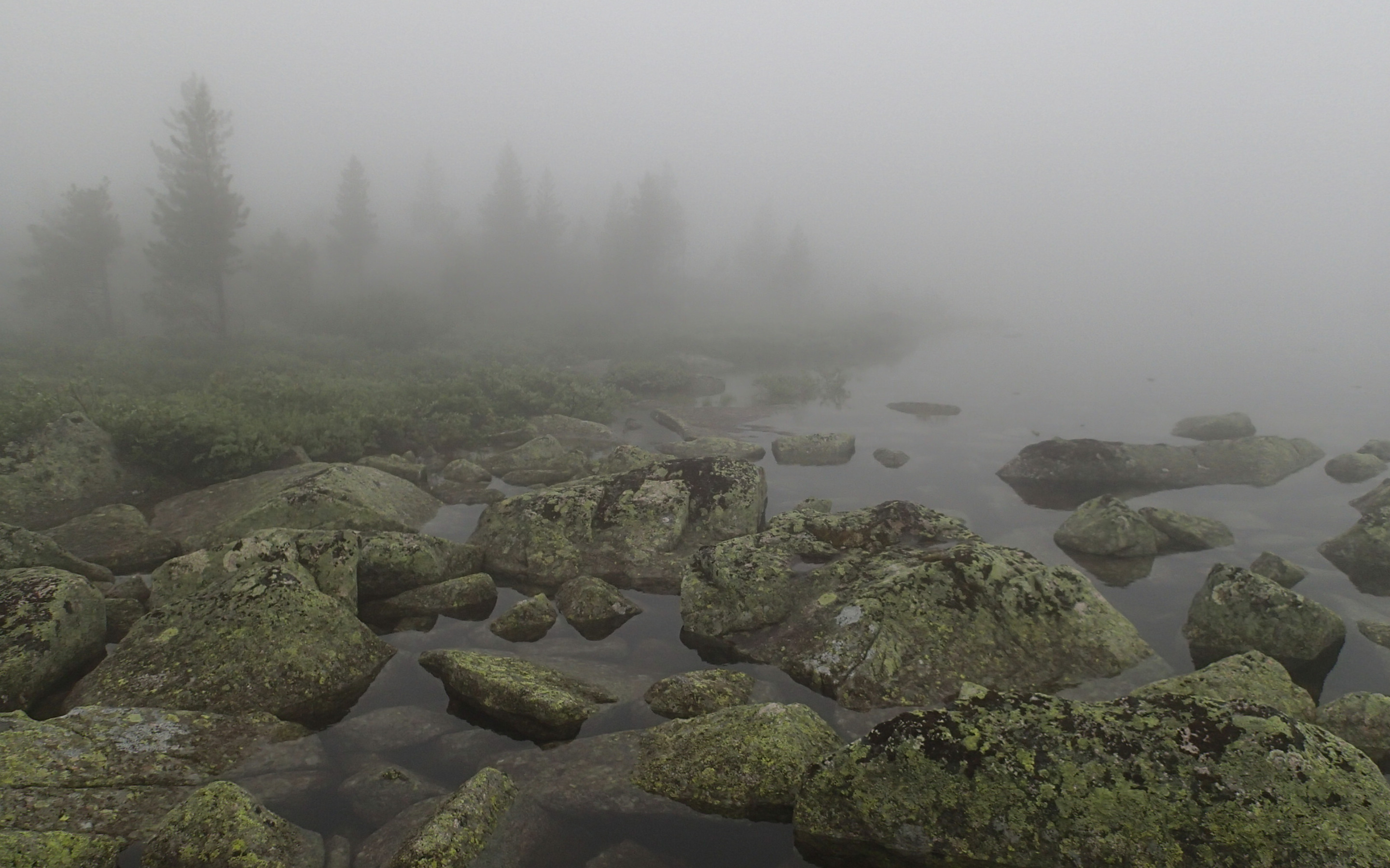Большой камень озера. Туманное озеро Ергаки. Озеро камни. Озеро в тумане. Камни в тумане.