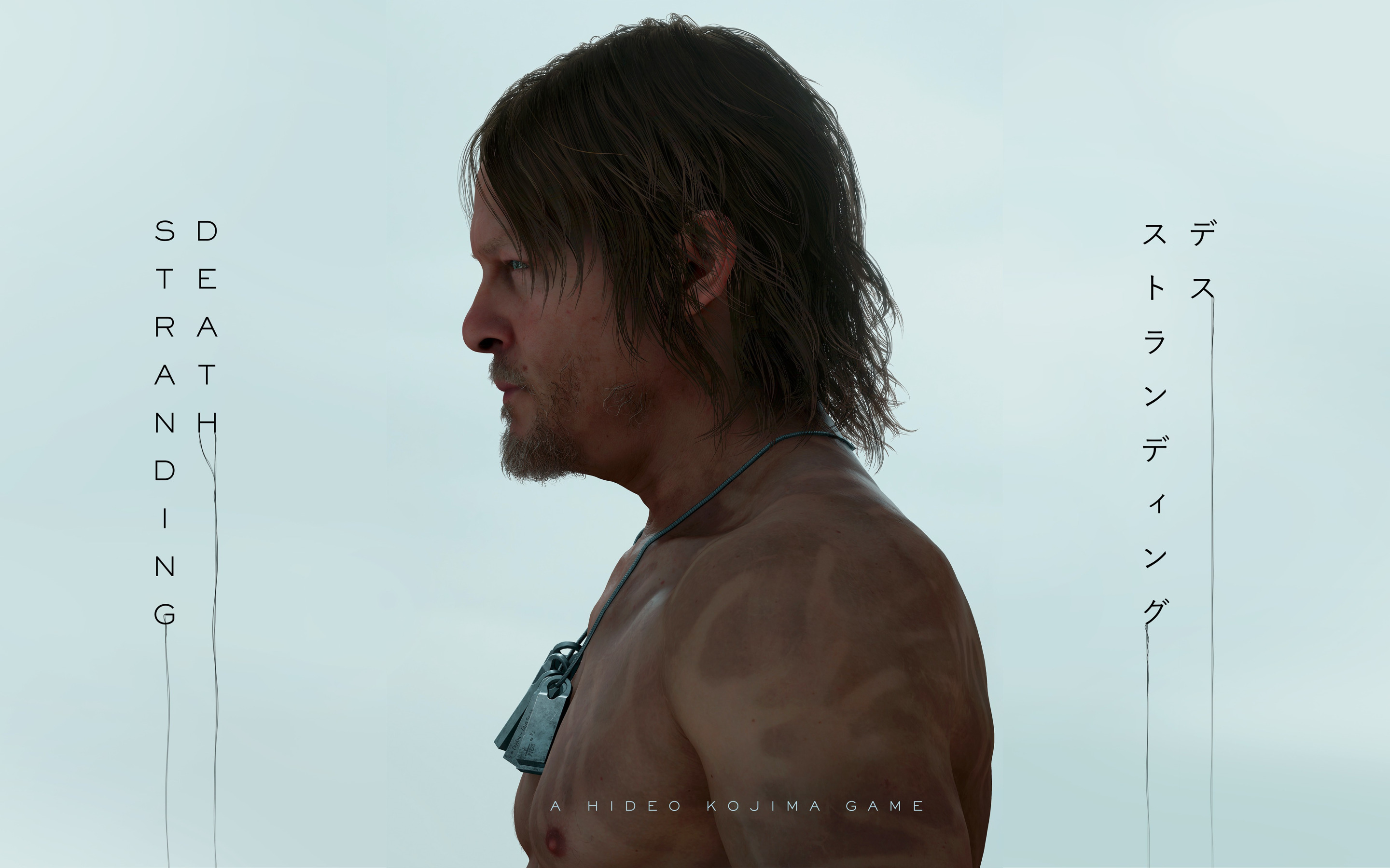 Скачать обои wallpaper, game, dust, man, hand, fingers, Norman Reedus,  Kojima Productions, раздел игры в разрешении 2880x1800