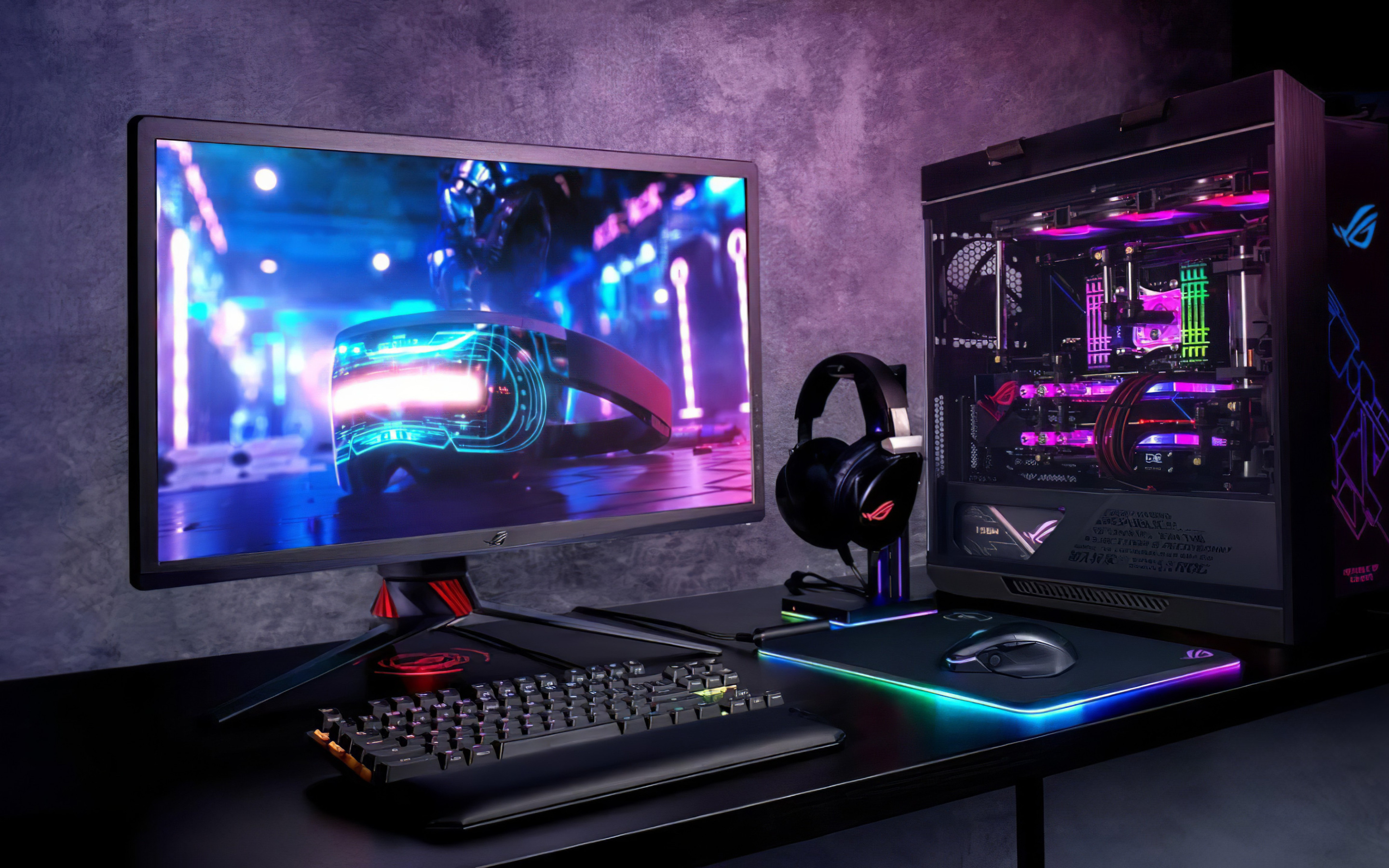 Computer are rapidly. ASUS ROG компьютер 2020. ASUS ROG Neon 4k. Digital Razor игровые компьютеры. Игровой ПК асус 2021.