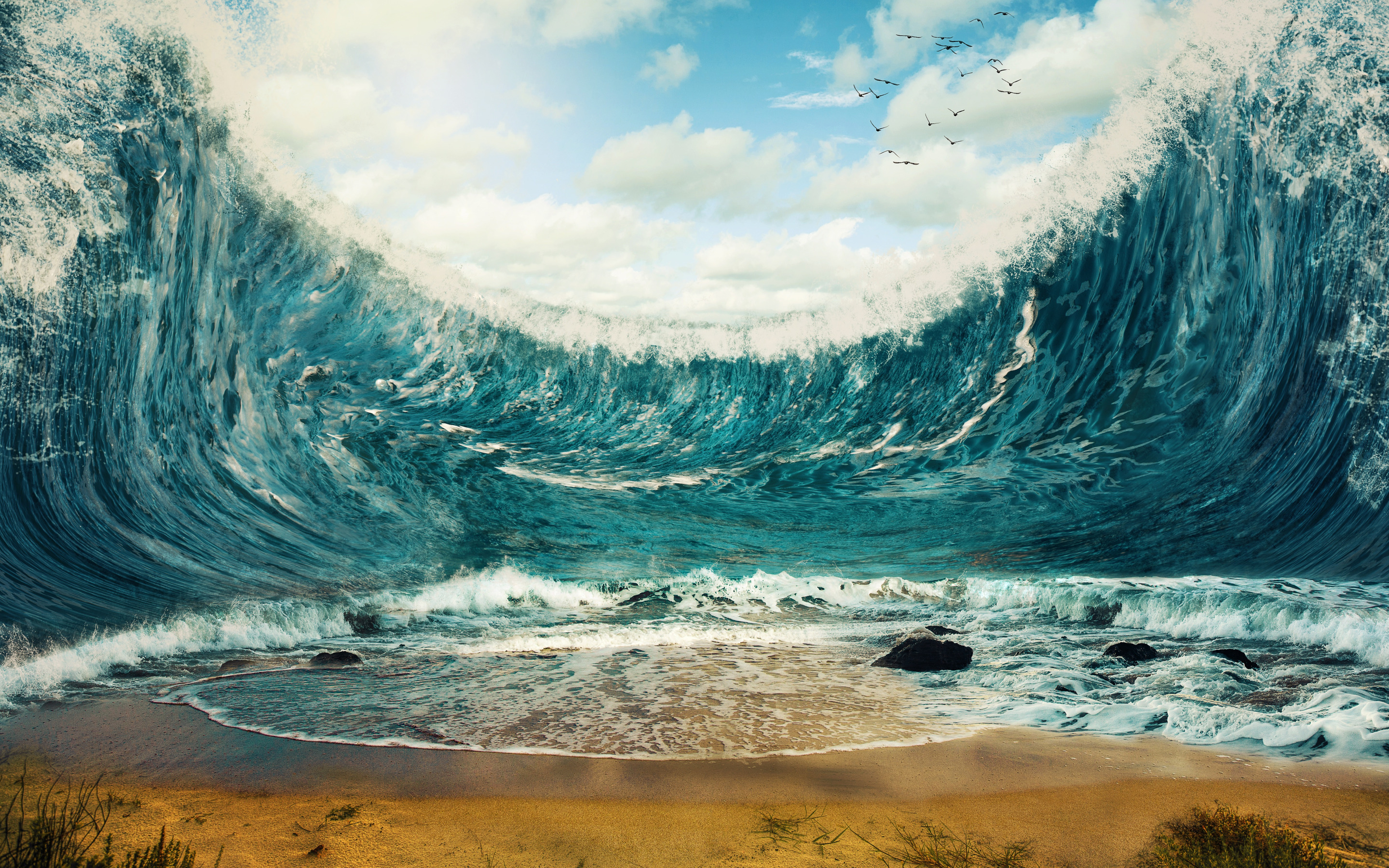 Поднимется волна огромная волна. ЦУНАМИ В океане. Огромные волны. Море, волны. Океан волны.