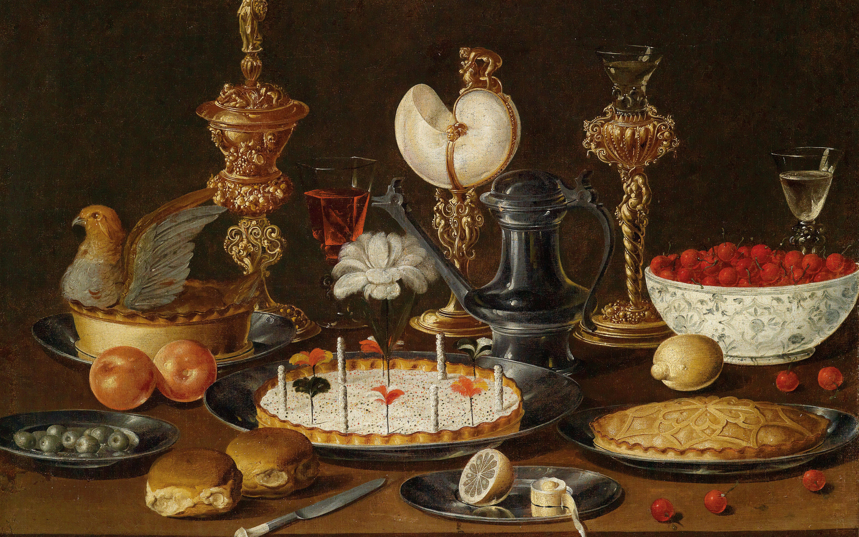 Блюда 18 века. Фламандская живопись 17 века Завтраки.