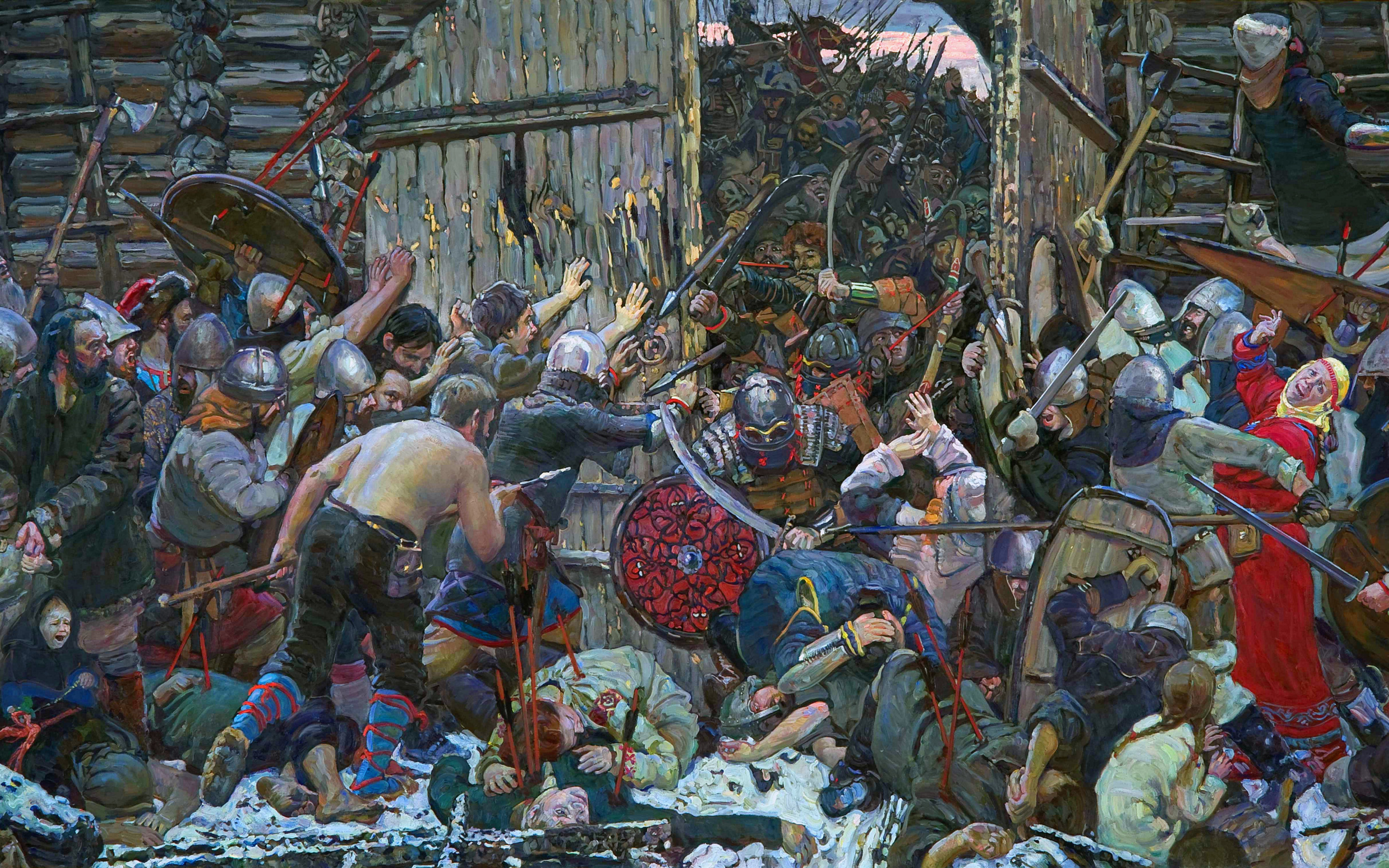 10 век события. Диорама оборона Козельска 1238 г. Картина оборона Козельска (1238 г.. Осада оборона Рязани 1237.