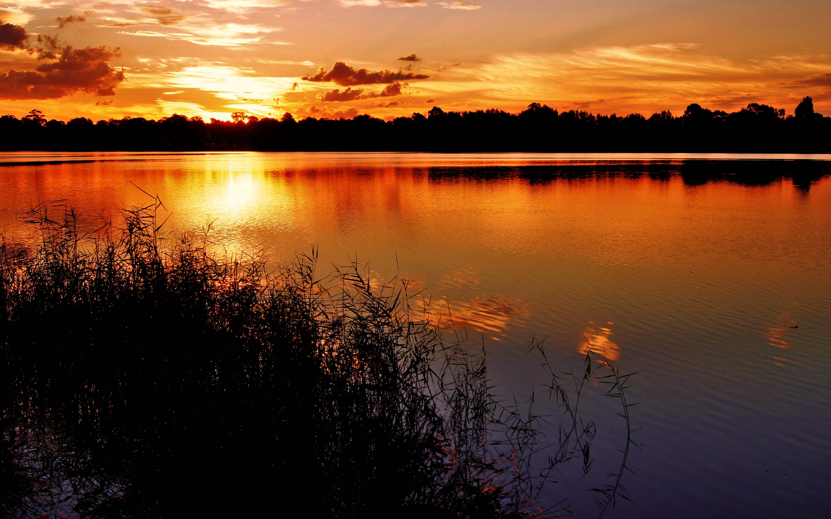 Есенина «Выткался на озере алый свет зари…». Закат на озере. Красивый закат на реке. Озеро вечером.