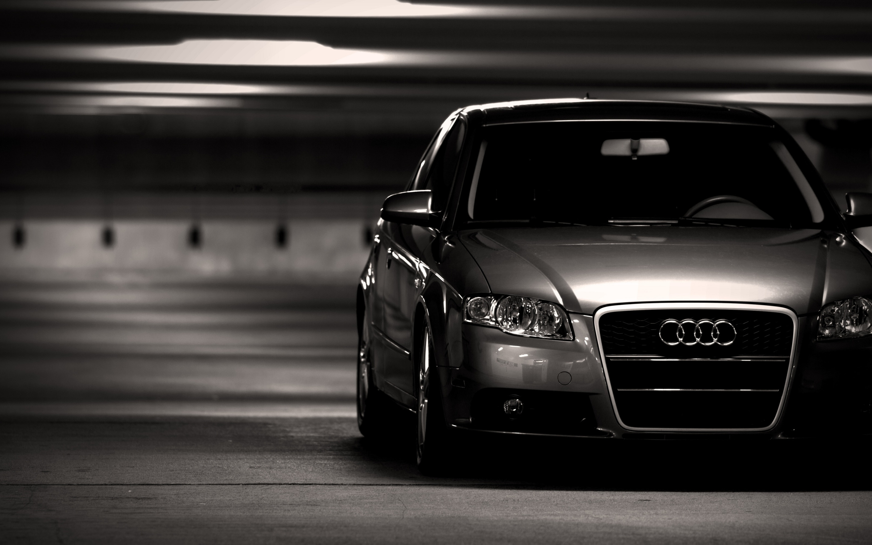 Скачать обои фото, Audi, City, cars, auto, wallpapers auto, Parking, Audi  a4, раздел audi в разрешении 2880x1800