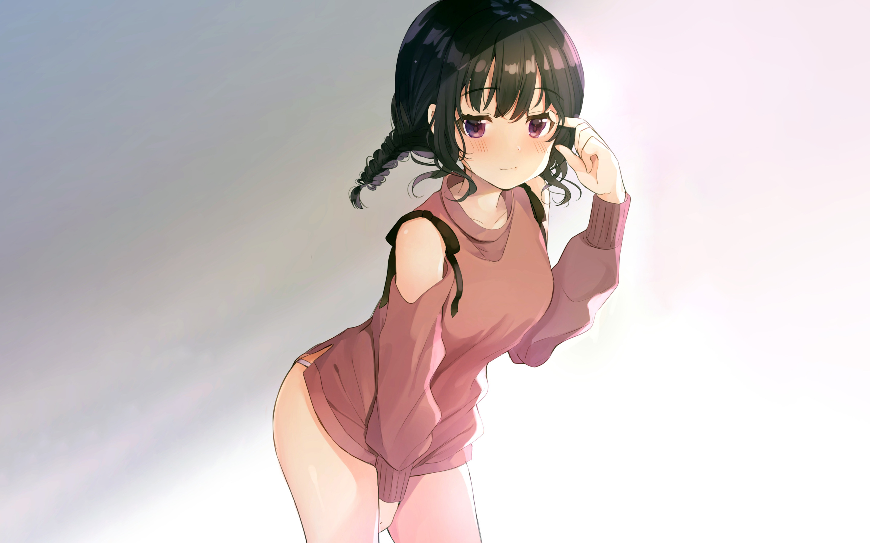 Скачать обои girl, sexy, anime, beautiful, short hair, pretty, attractive,  handsome, раздел сэйнэн в разрешении 2880x1800