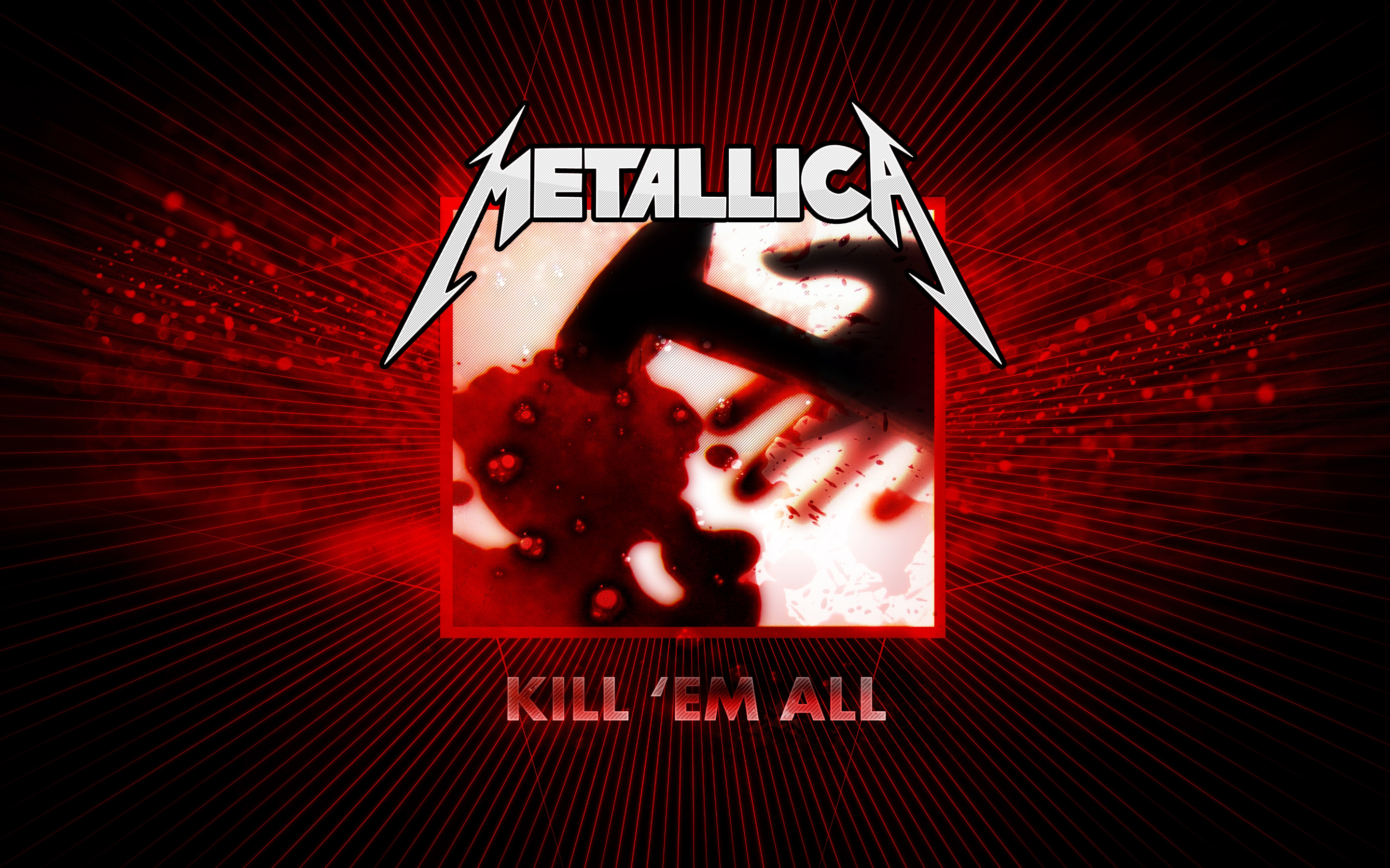 Обои Metallica, обложка, Kill them all, первый альбом 1983 года на телефон  и рабочий стол, раздел музыка, разрешение 2880x1800 - скачать