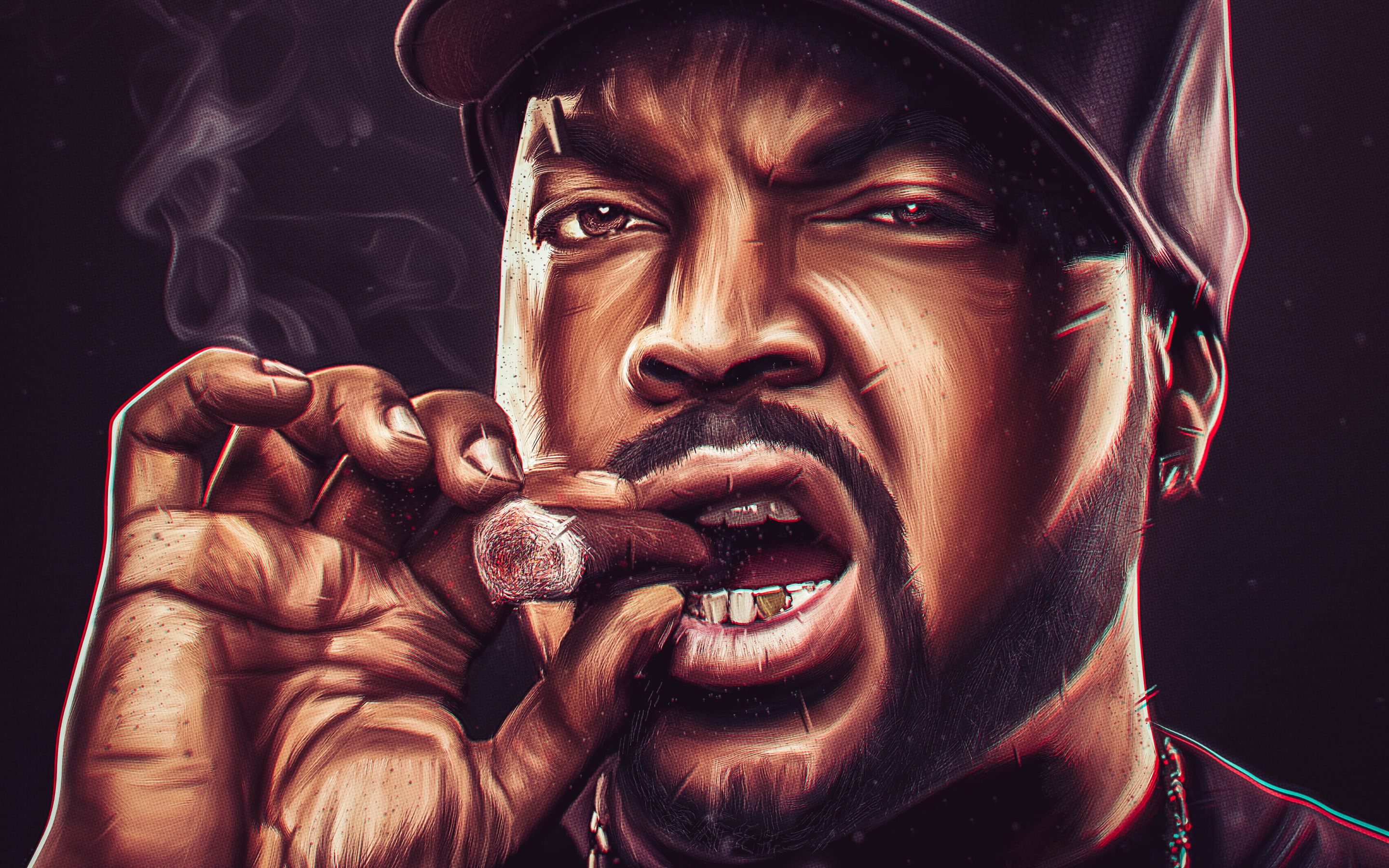 3 д негры. Ice Cube гангста-РЭПЕРЫ. Ice Cube с сигарой. Айс Кьюб арт. Обои айс Кьюб.