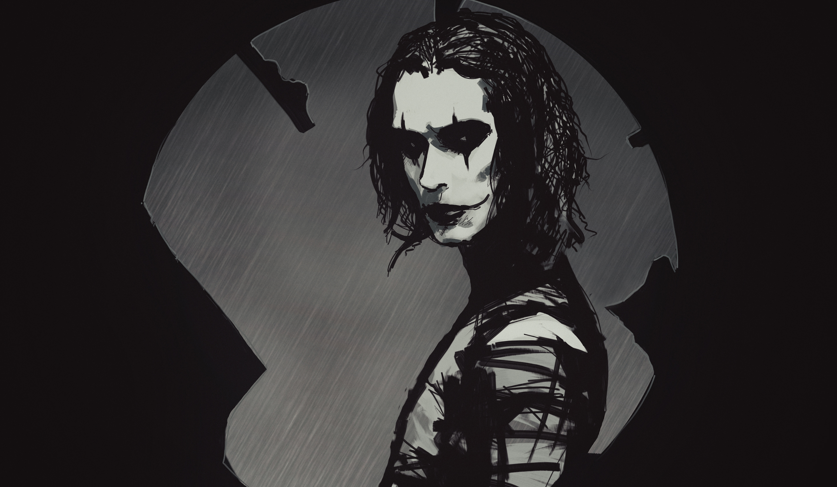 Ворон 2 3. Эрик Дрейвен арт. Эрик Дрейвен и Джокер. The Crow 1994. Ворон 1994 Art.