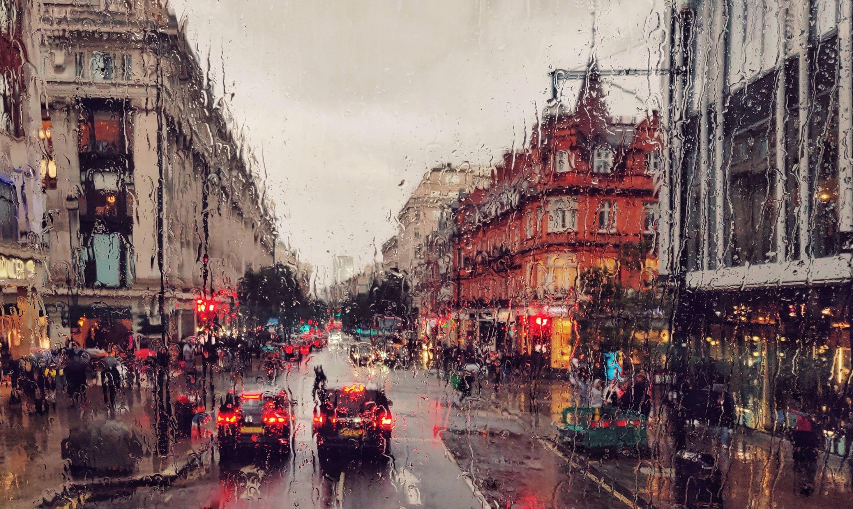 Дождливый Лондон. Дождливая Англия. Лондон пейзаж.