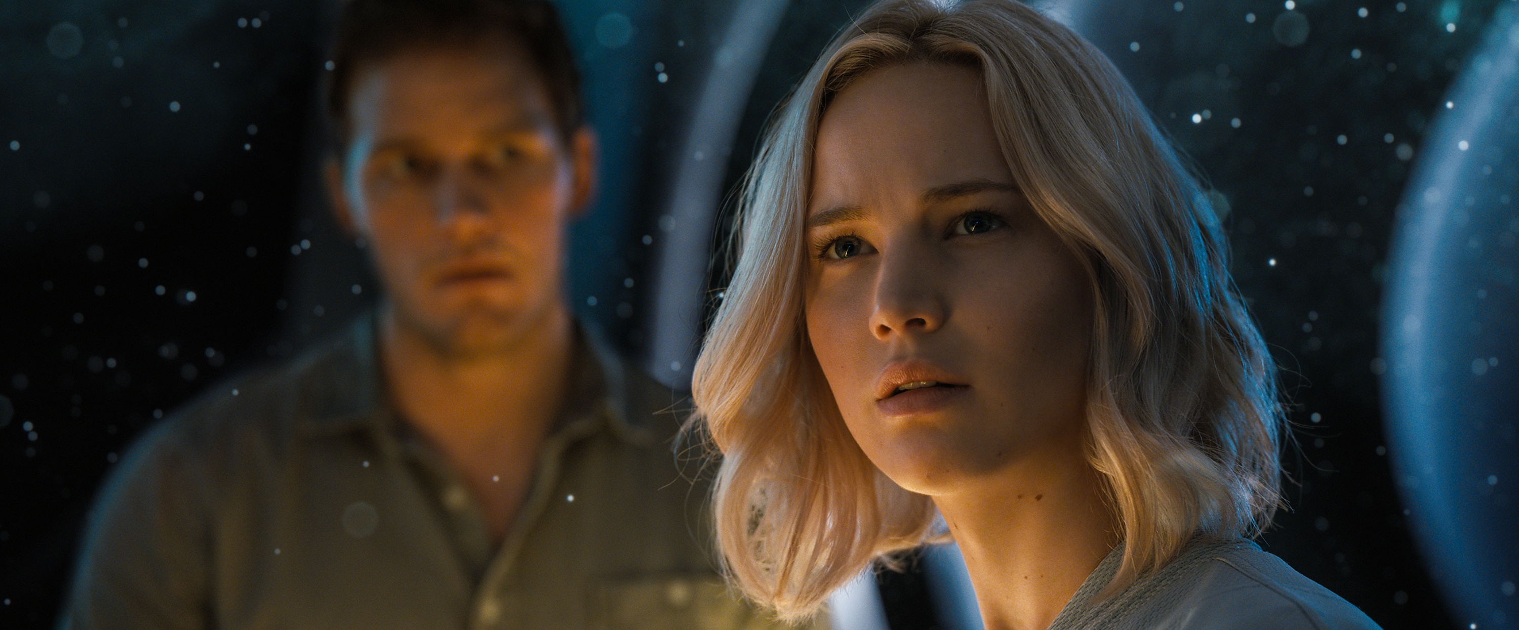 Обои Пассажиры, Jennifer Lawrence, Дженнифер Лоуренс, 2016, Passengers,  Ничто не случайно на телефон и рабочий стол, раздел фильмы, разрешение  3000x1245 - скачать