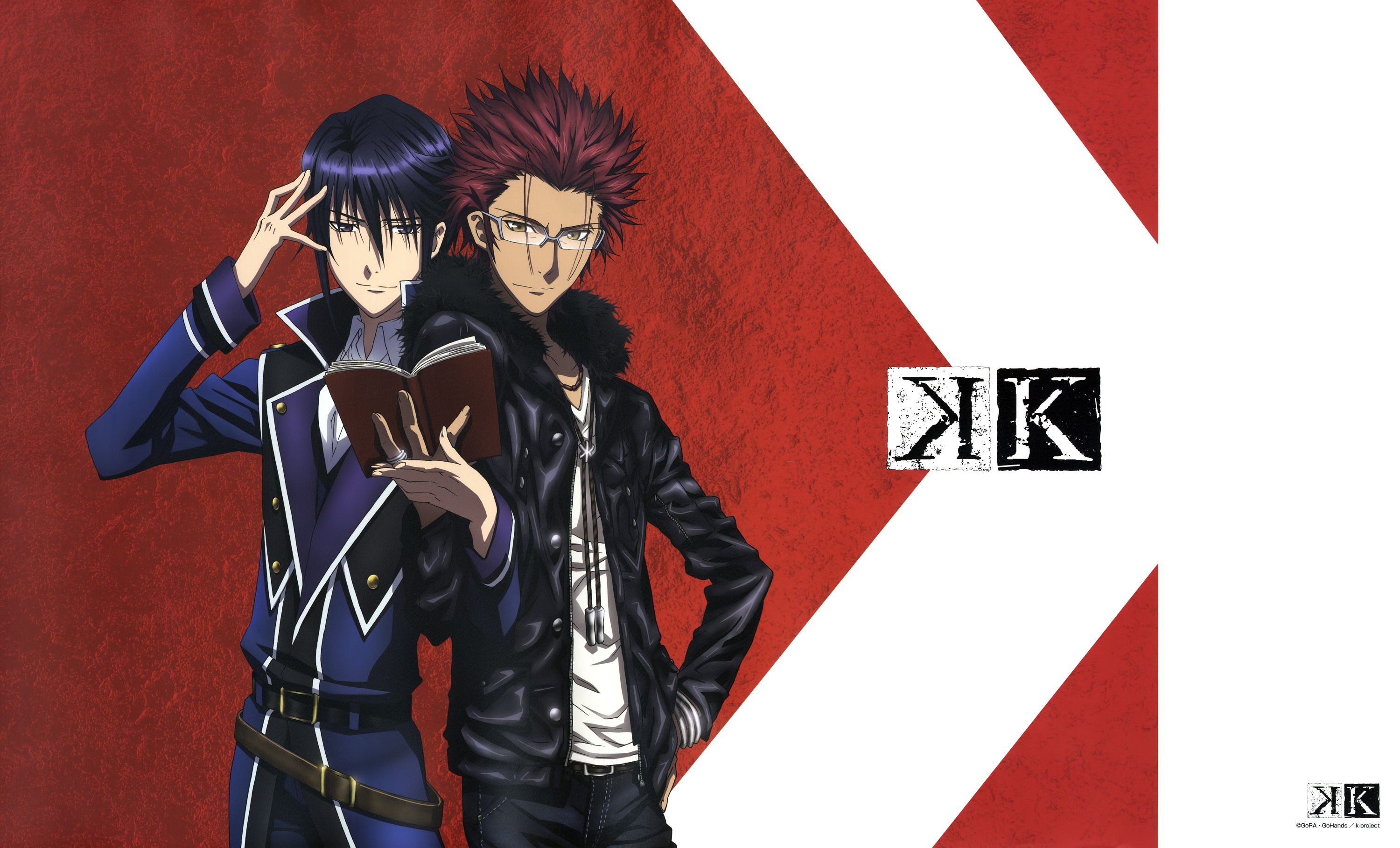 Скачать обои <b>K</b> <b>Project</b>, Munakata Reisi, Suoh Mikoto, раздел сёнэн в разреше...