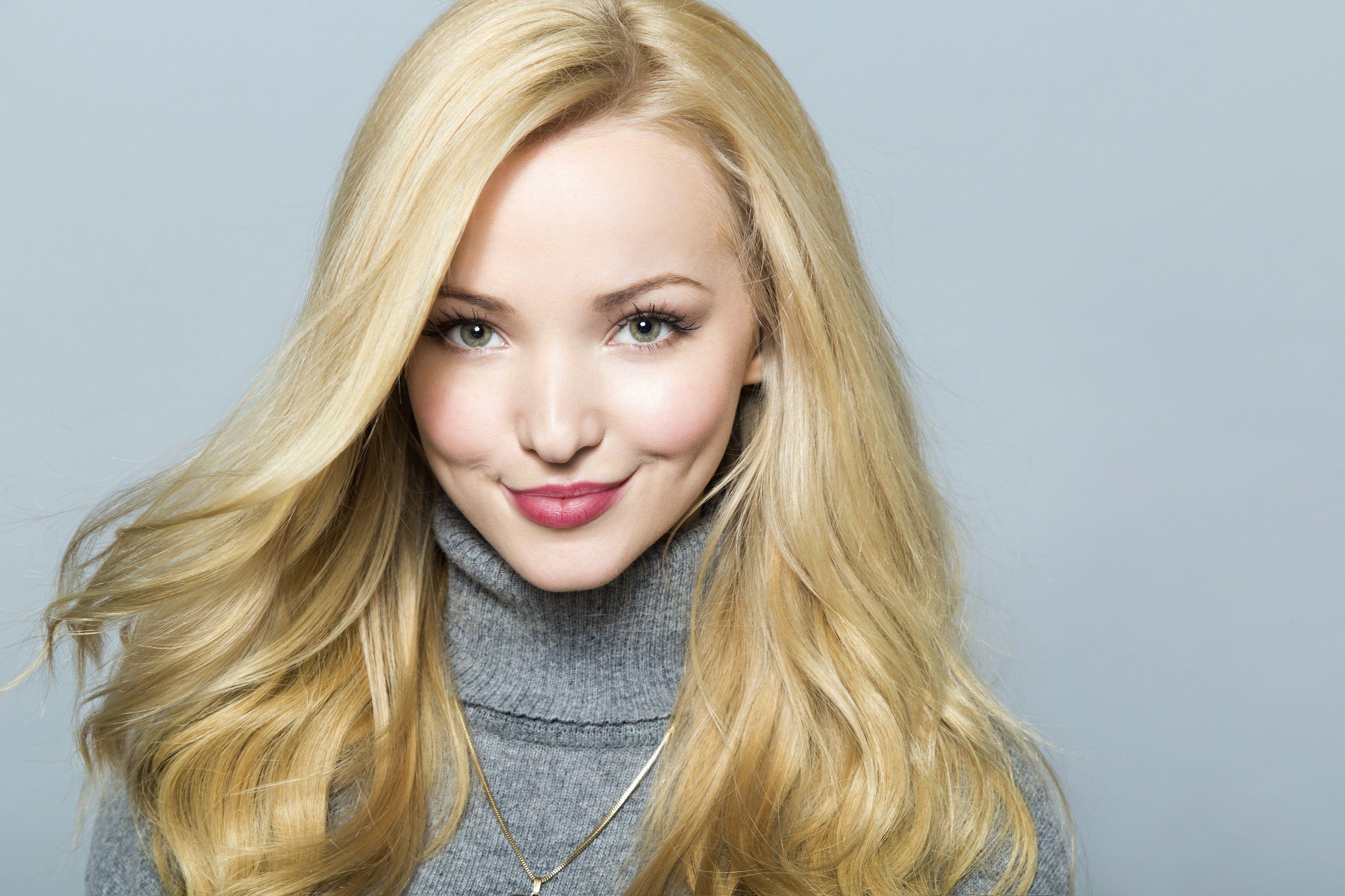 Скачать обои взгляд, улыбка, макияж, актриса, певица, hair, Дав Камерон, Dove  Cameron, раздел девушки в разрешении 3000x2000