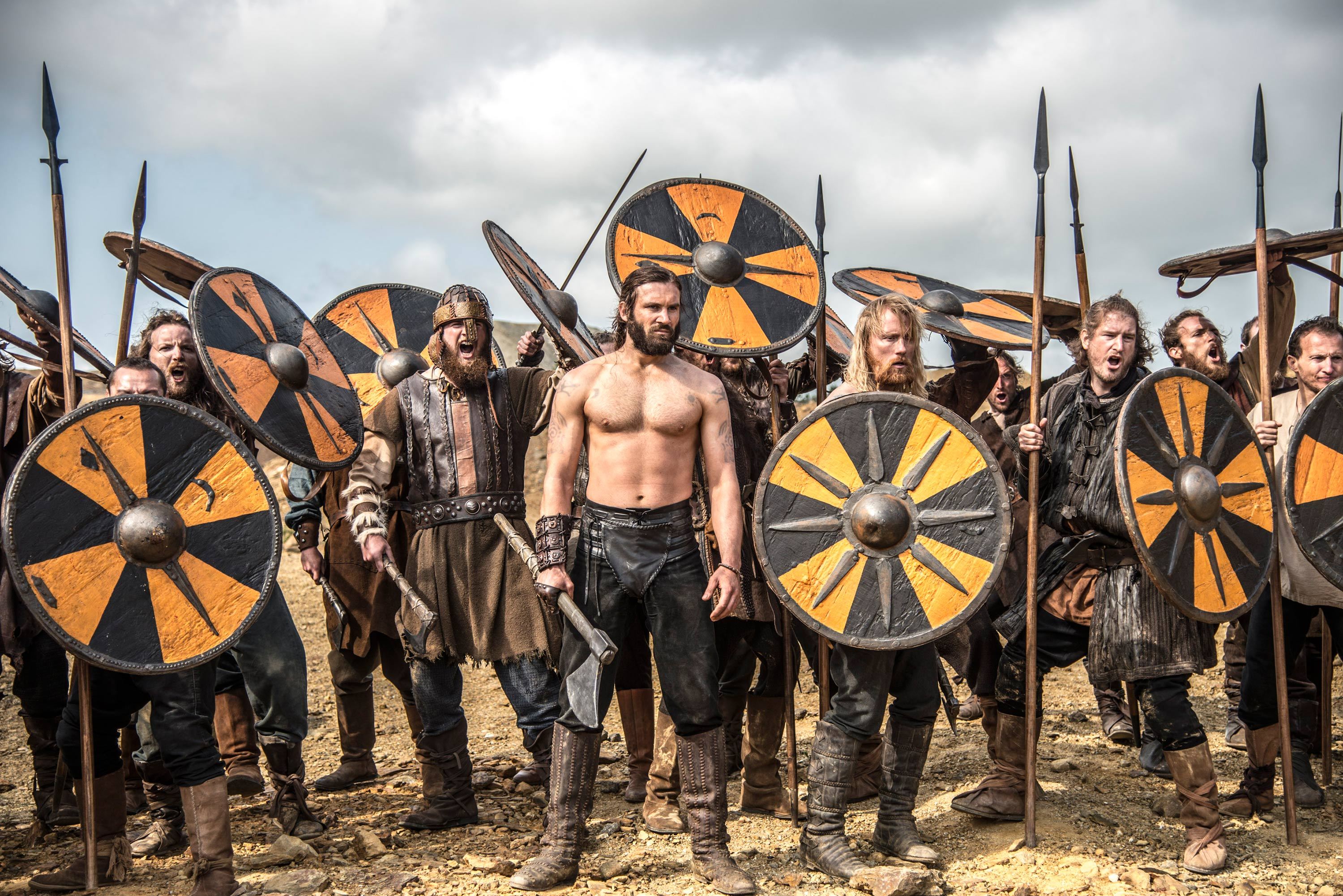 Обои оружие, сериал, воины, щиты, драма, Vikings, историческая, Викинги на  телефон и рабочий стол, раздел фильмы, разрешение 3000x2002 - скачать