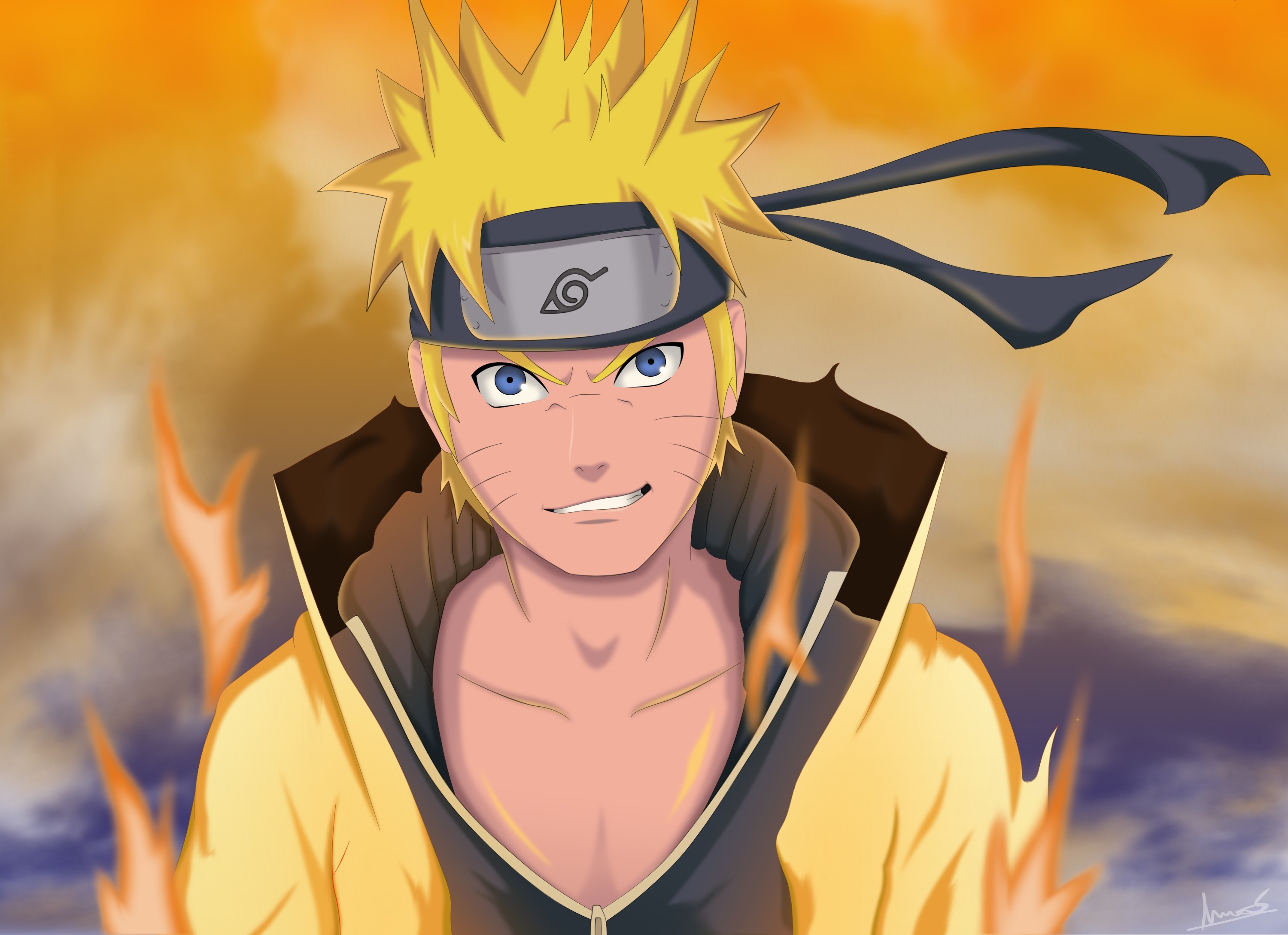 Обои Naruto, war, anime, boy, ninja, asian, manga, Uzumaki на телефон и  рабочий стол, раздел сёнэн, разрешение 3000x2179 - скачать