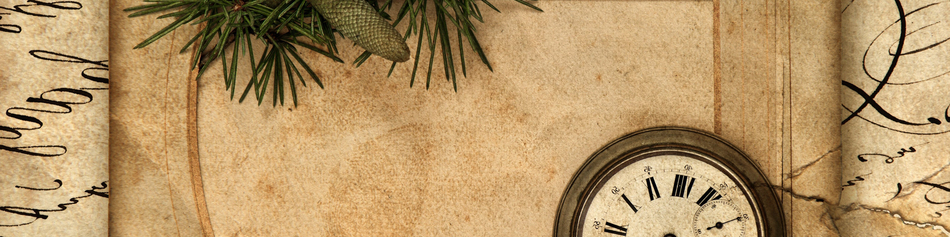 ретро, бумага, часы, пакет, vintage, шишки, винтаж