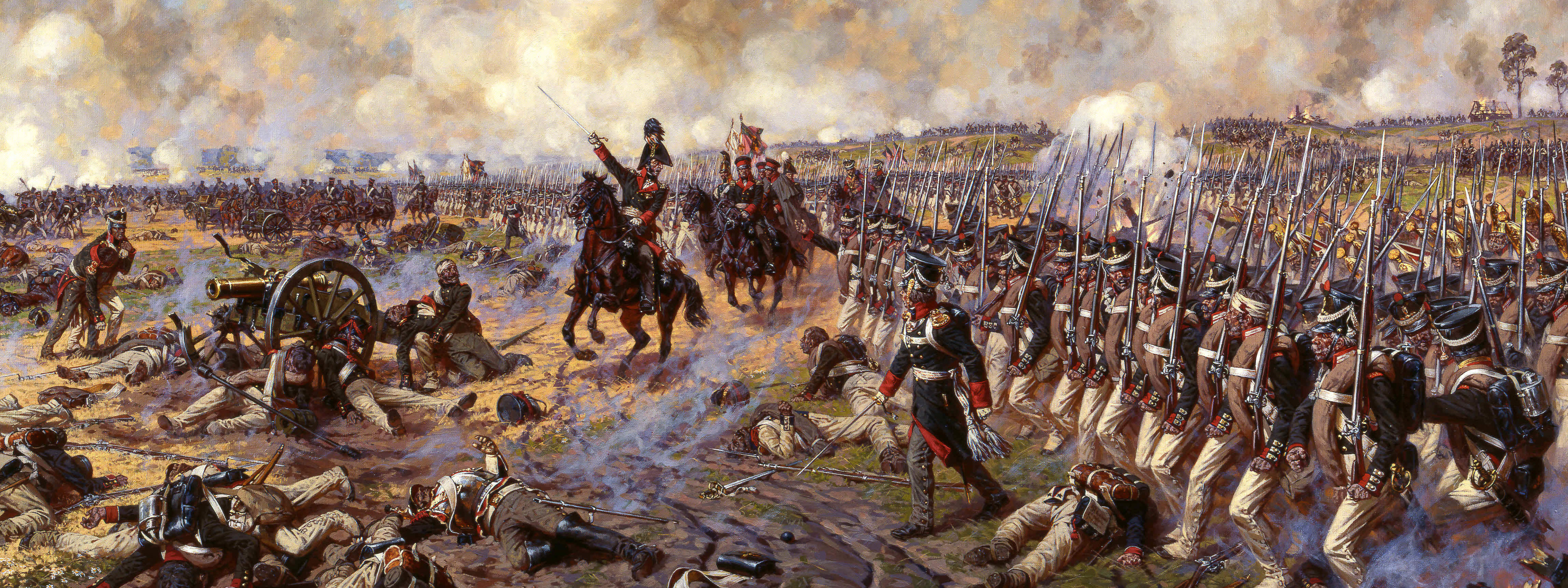 Князь багратион в бородинской битве картина аверьянова. Бородинское сражение 1812. Битва с Наполеоном 1812.