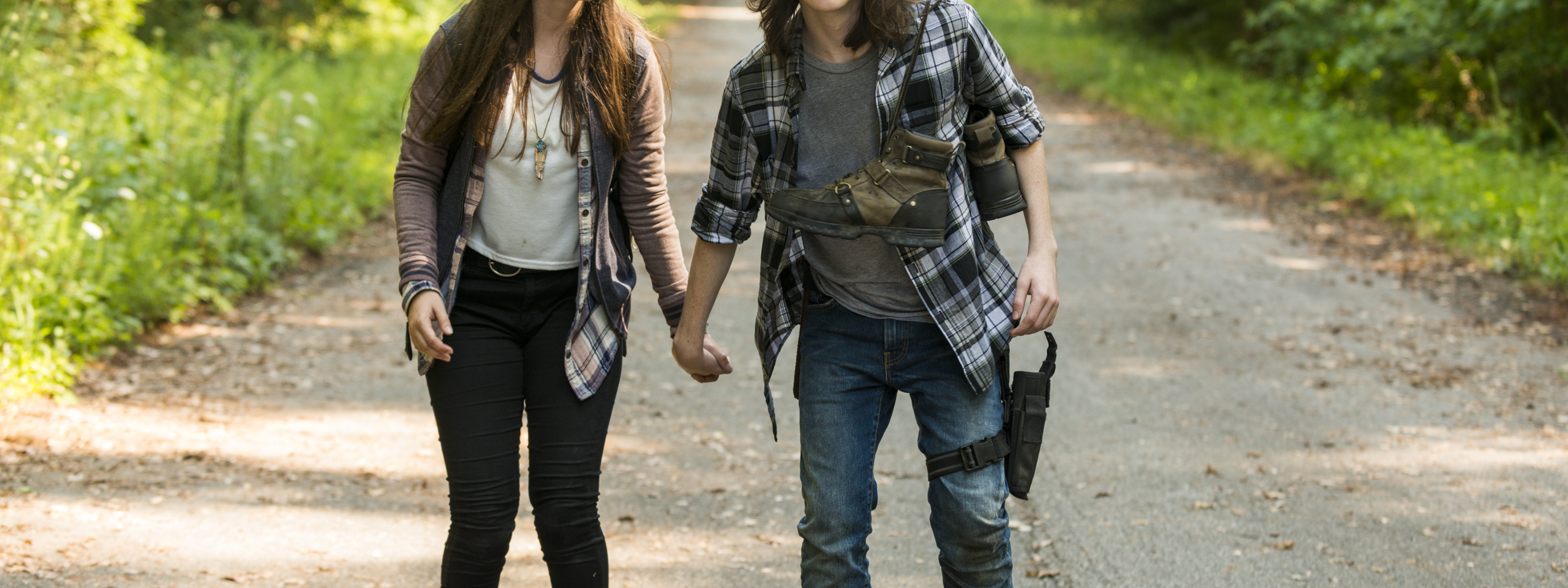 <b>Carl</b> <b>Grimes</b>, Chandler Riggs, Walking Dead, Katelyn Nacon, Season 7, Enid. 