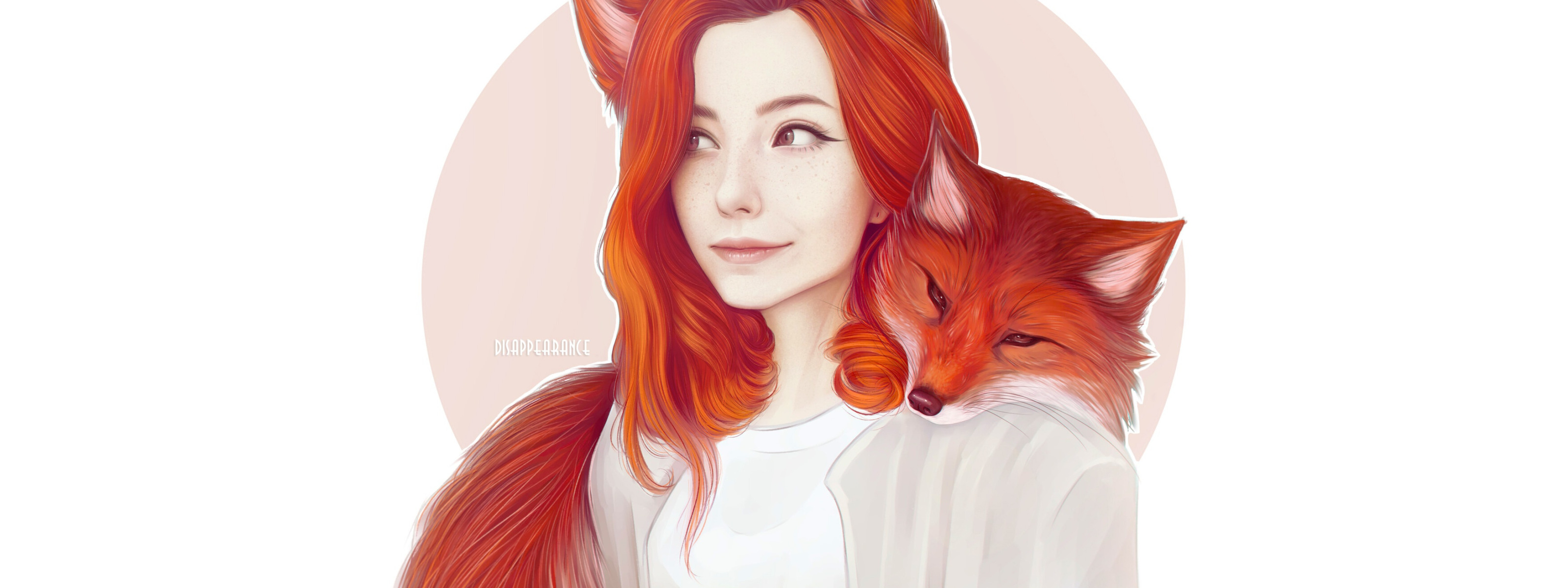 Sweety fox beauty. Девушка лисица. Девушка Лисичка. Рыжая девушка арт.