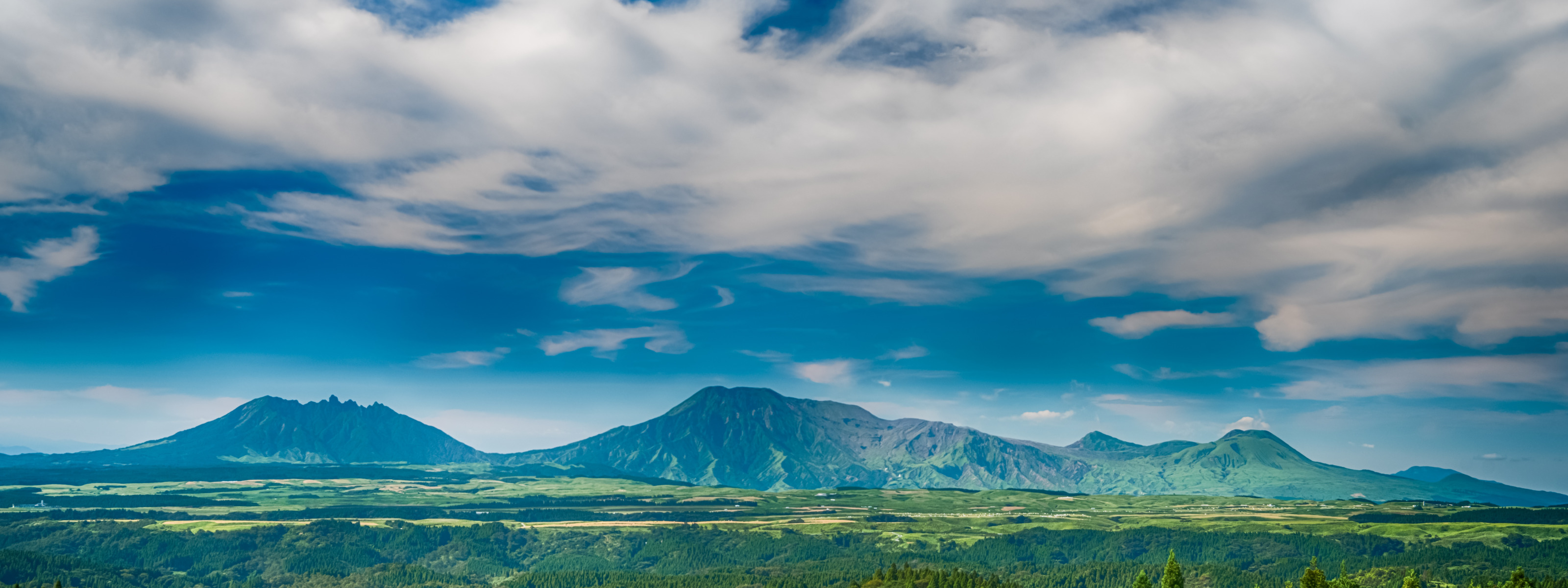 Коллаж панорама природа горы