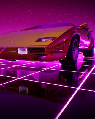 Lamborghini Countach РЅРµРѕРЅ