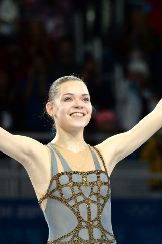 радость, улыбка, золото, победа, фигурное катание, Россия, Russia, олимпийская чемпионка