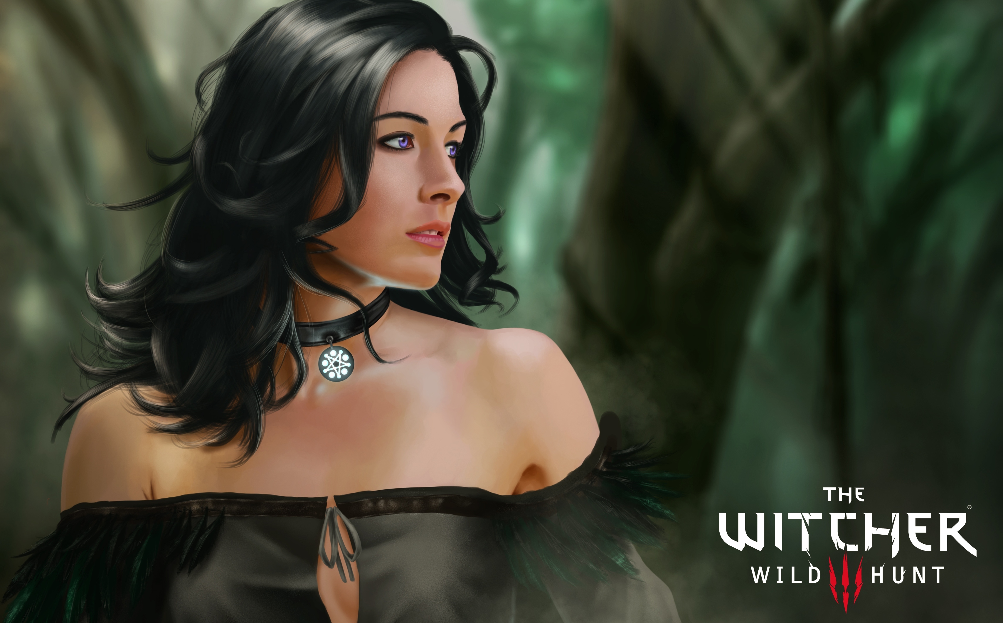 Скачать обои девушка, брюнетка, The Witcher, The Witcher 3: Wild Hunt,  Yennefer of Vengerberg, yennefer, раздел игры в разрешении 3416x2122