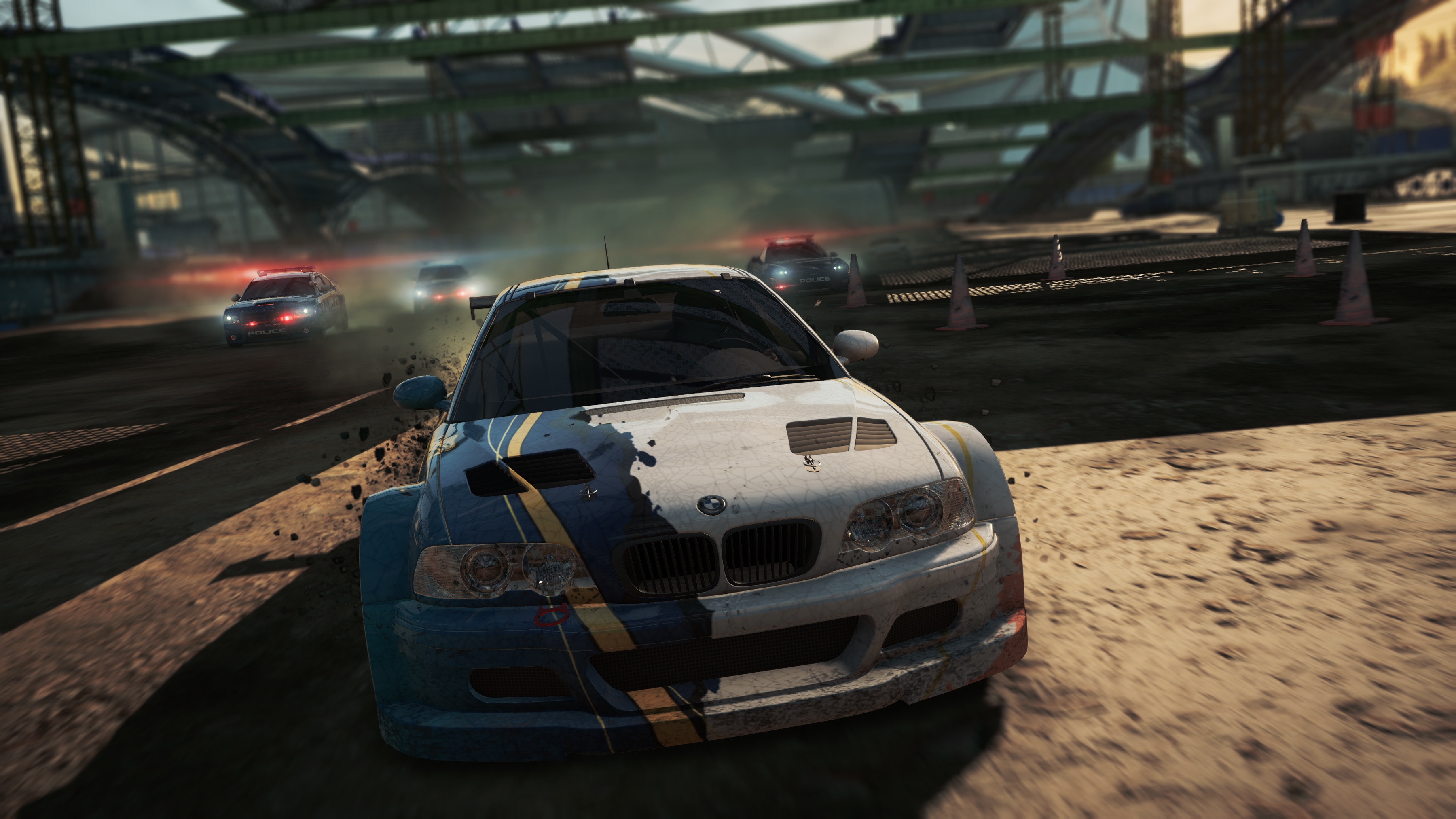 Обои game, NFS, 2012, police, Most Wanted, Need for speed, BMW M3 GTR на  телефон и рабочий стол, раздел игры, разрешение 3600x2025 - скачать