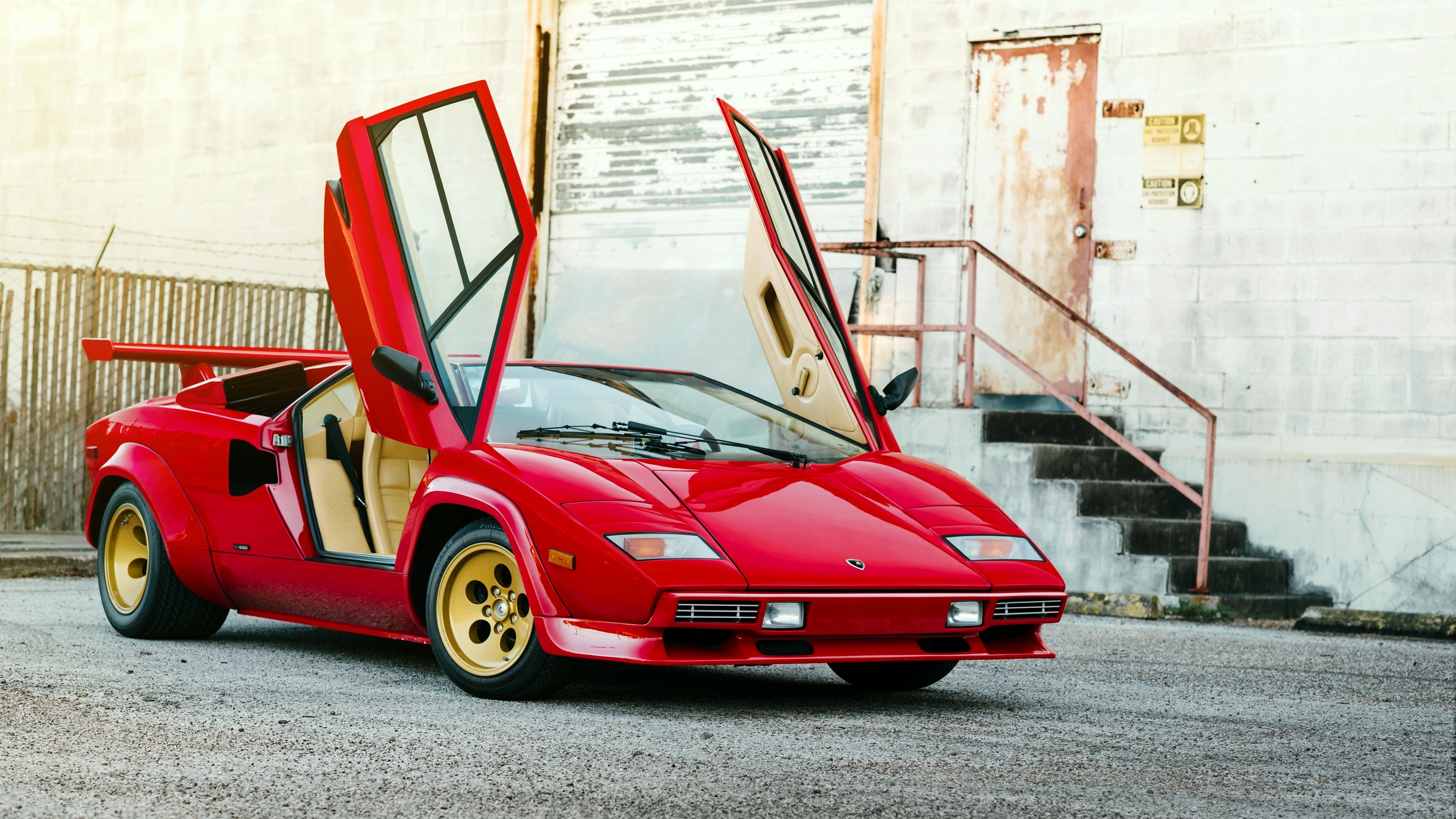 Скачать обои Lamborghini, ламборджини, Countach, Bertone, 1982, LP5000 S,  раздел машины в разрешении 3600x2025